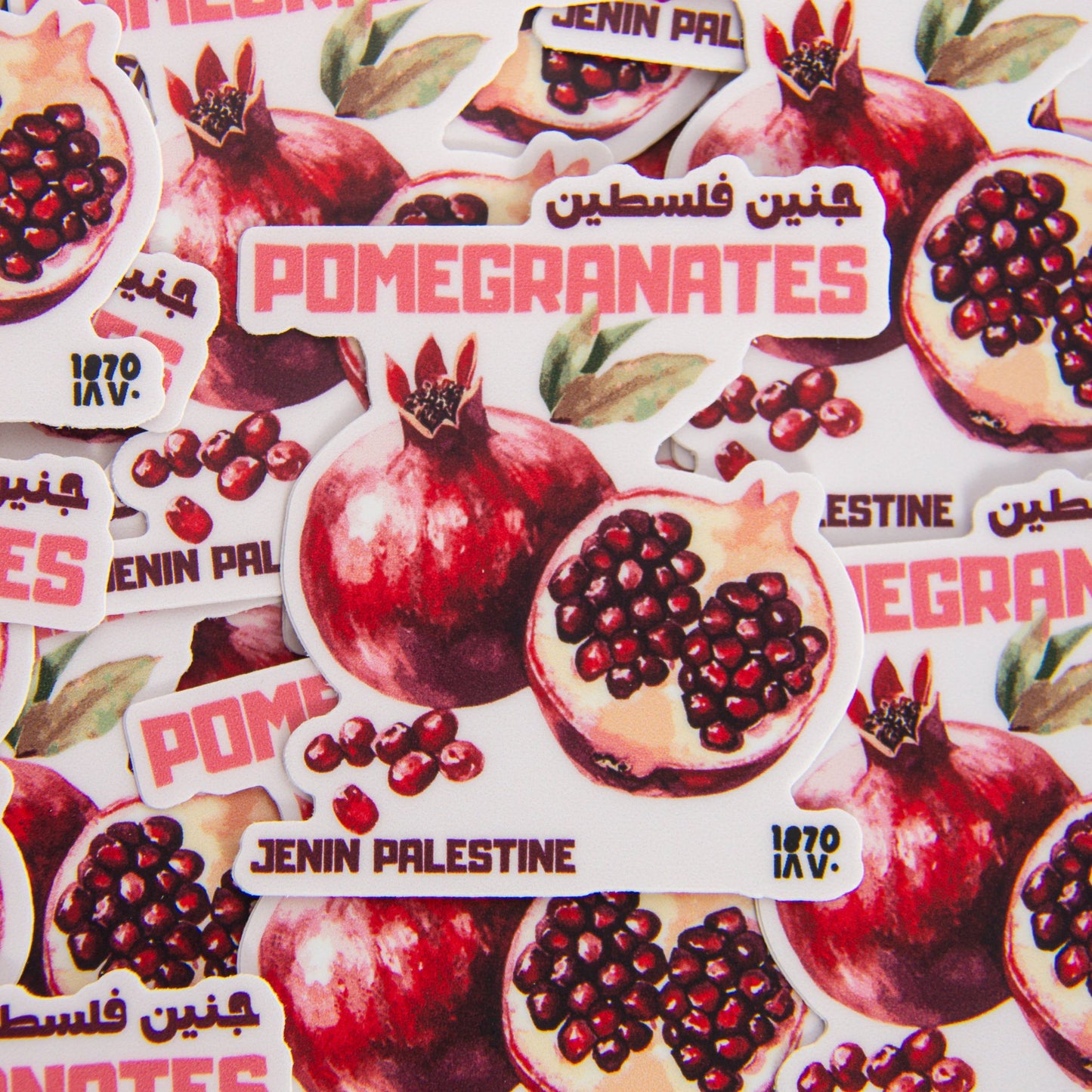 Jenin's Pomegranates Sticker Wear The Peace Stickers