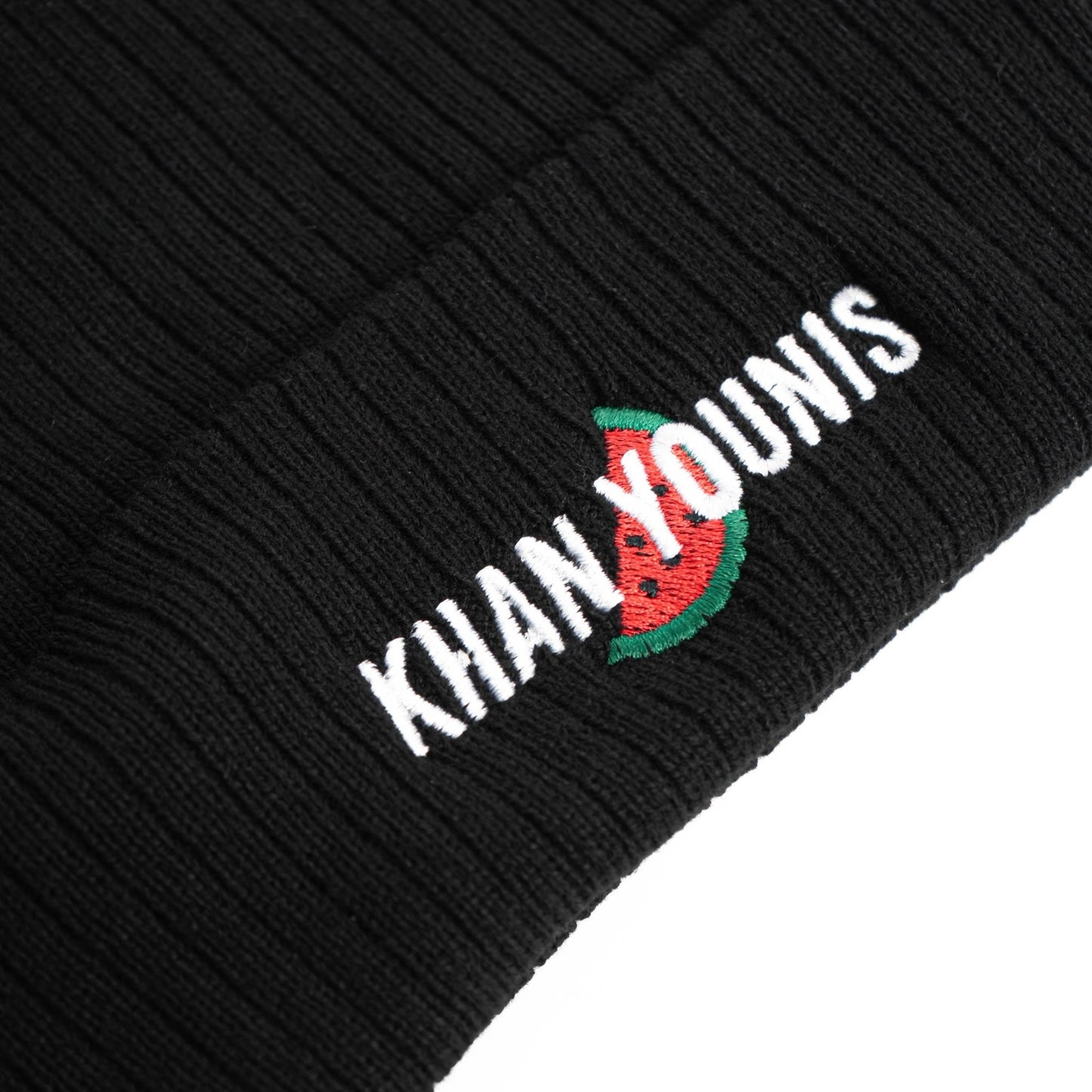 Khan Younis' Watermelons Embroidered Beanie Wear The Peace Beanie