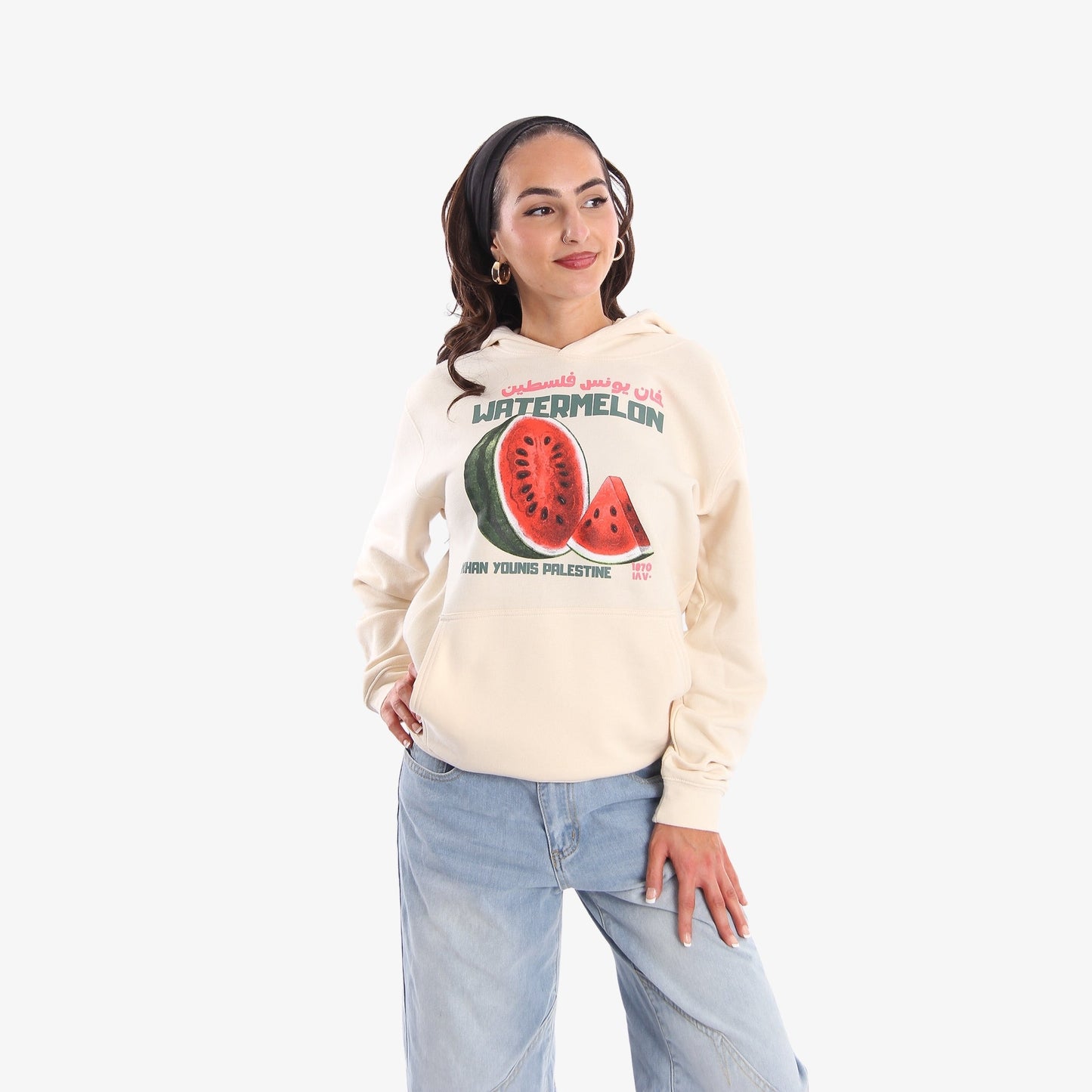 Khan Younis' Watermelons Hoodie Wear The Peace Hoodies S