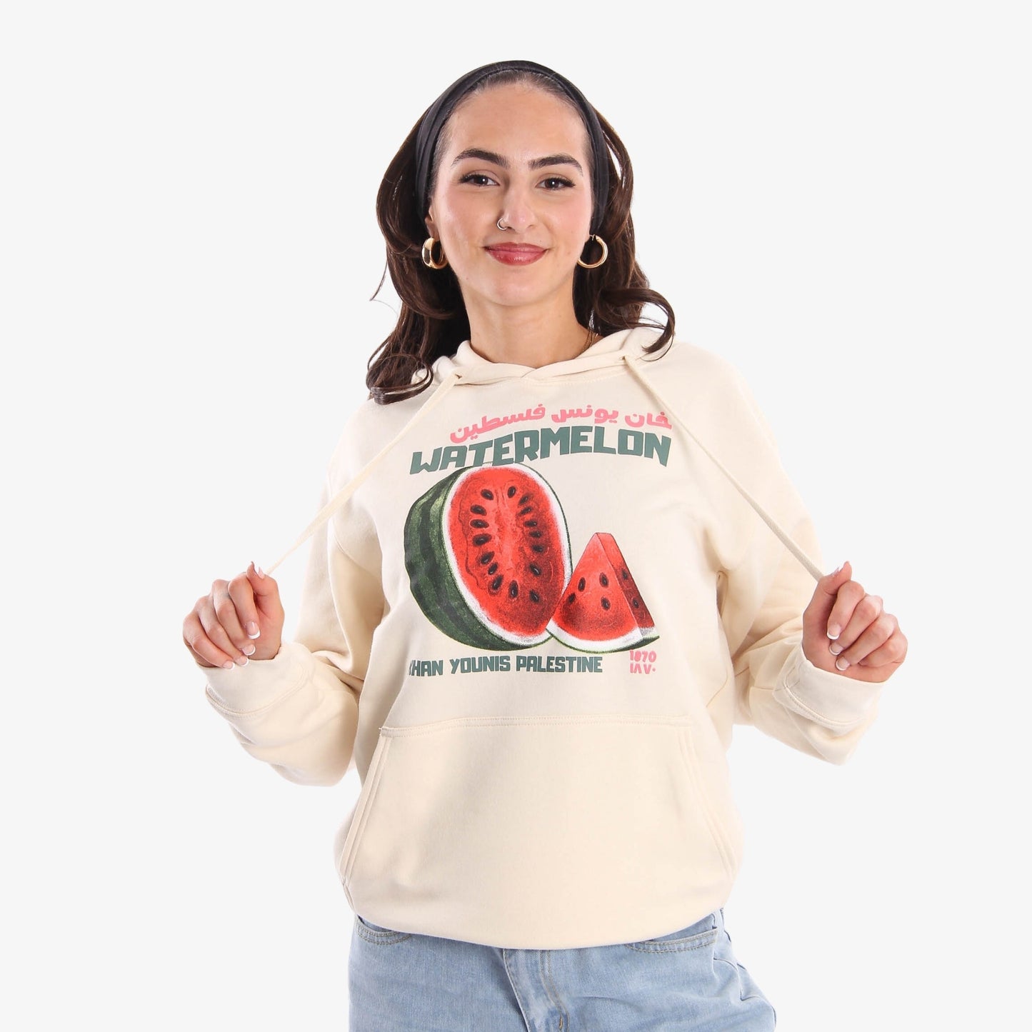 Khan Younis' Watermelons Hoodie Wear The Peace Hoodies S
