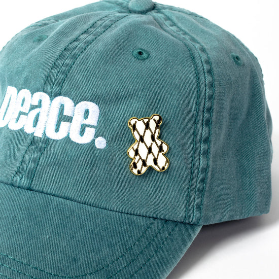 Kufiya Bear Pin Wear The Peace Pin