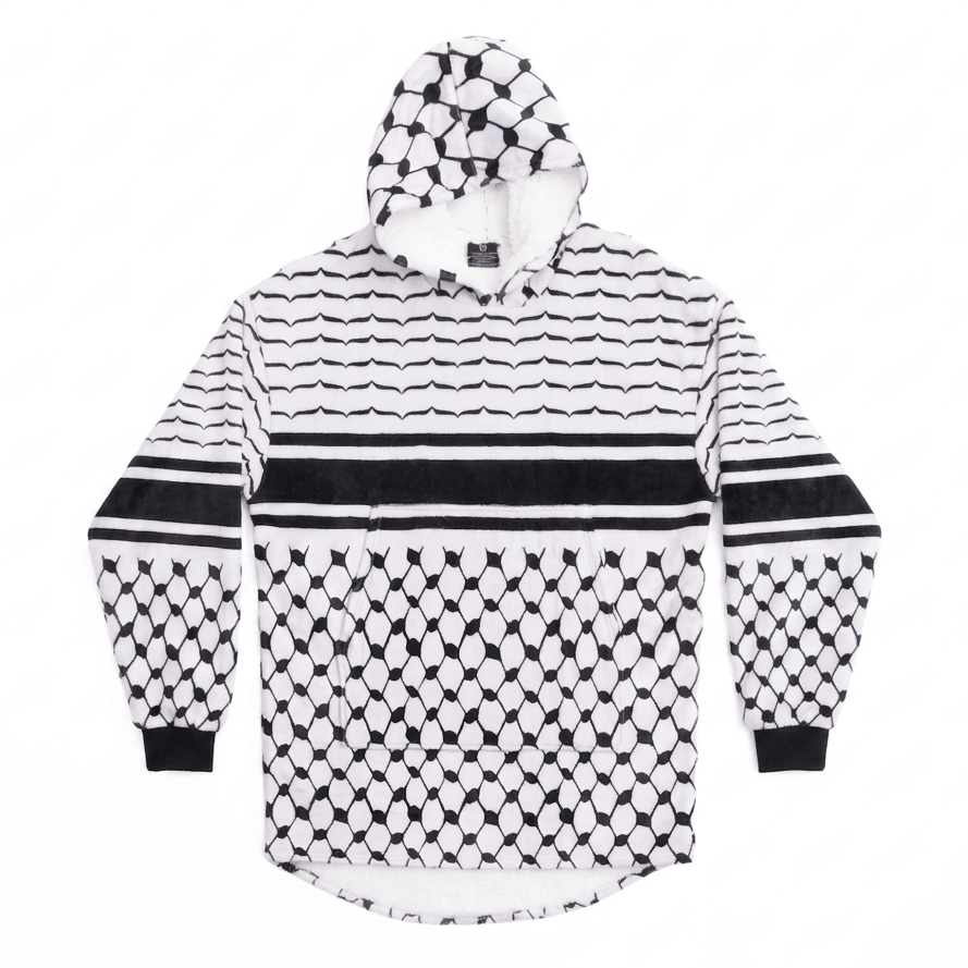 Kufiya Blanket Hoodie Wear The Peace Hoodies One Size