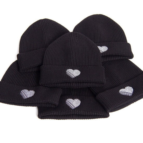 Kufiya Heart Embroidered Beanie Wear The Peace Beanie