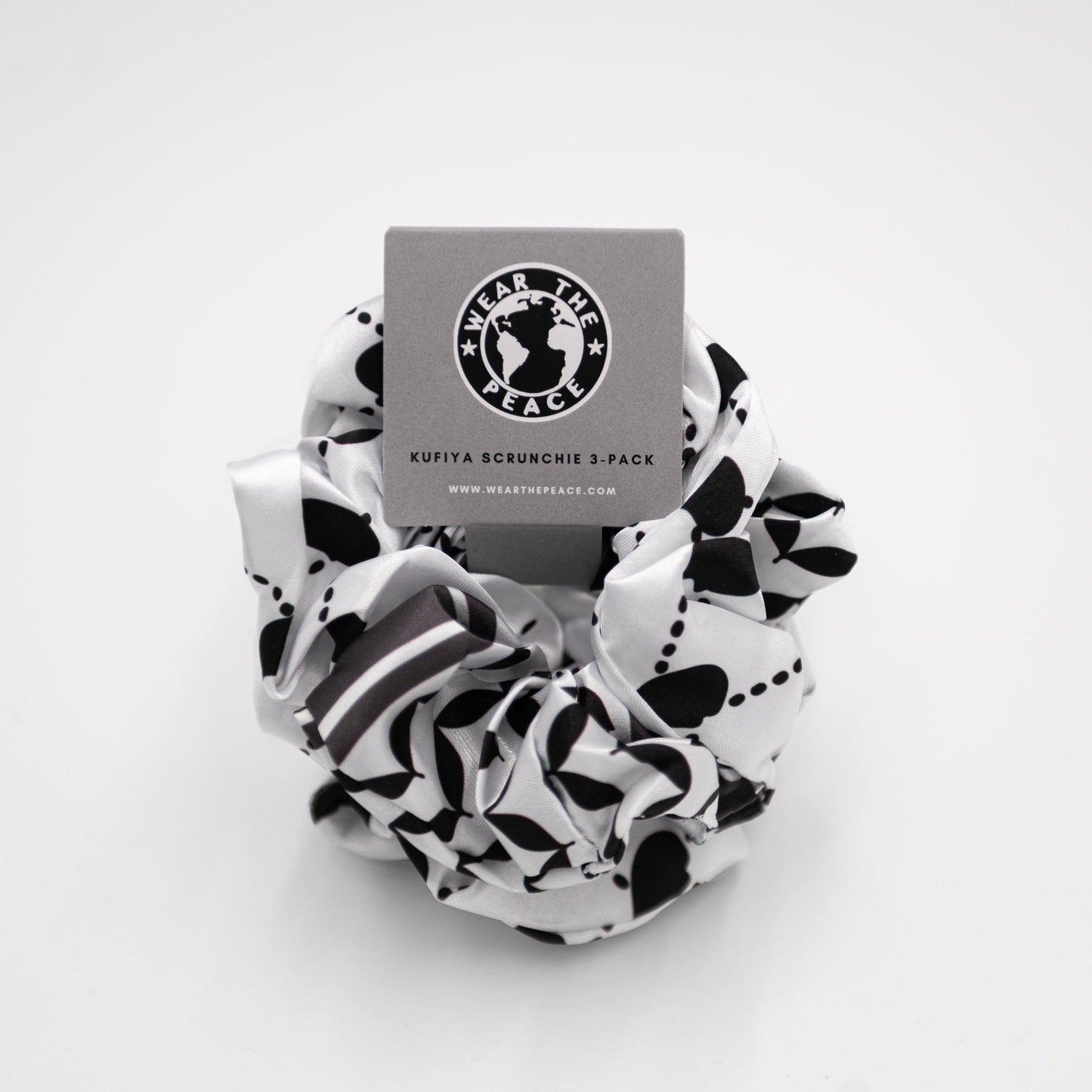 Kufiya Scrunchie 3 - Pack Wear The Peace Dad Caps