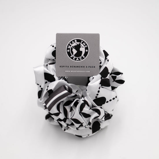 Kufiya Scrunchie 3 - Pack Wear The Peace Dad Caps