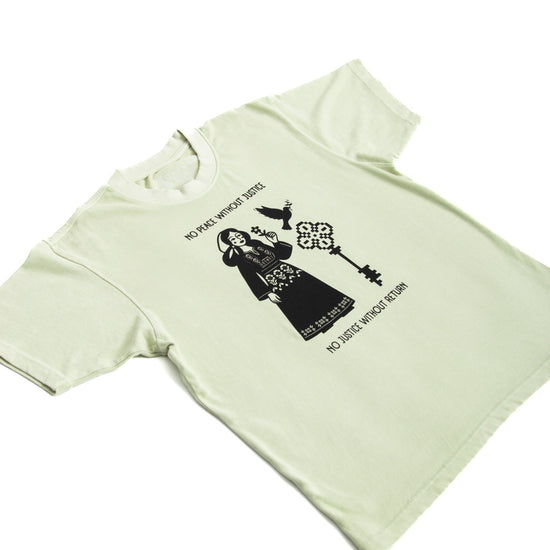 Land Back Heavyweight Tee Wear The Peace Short Sleeves S