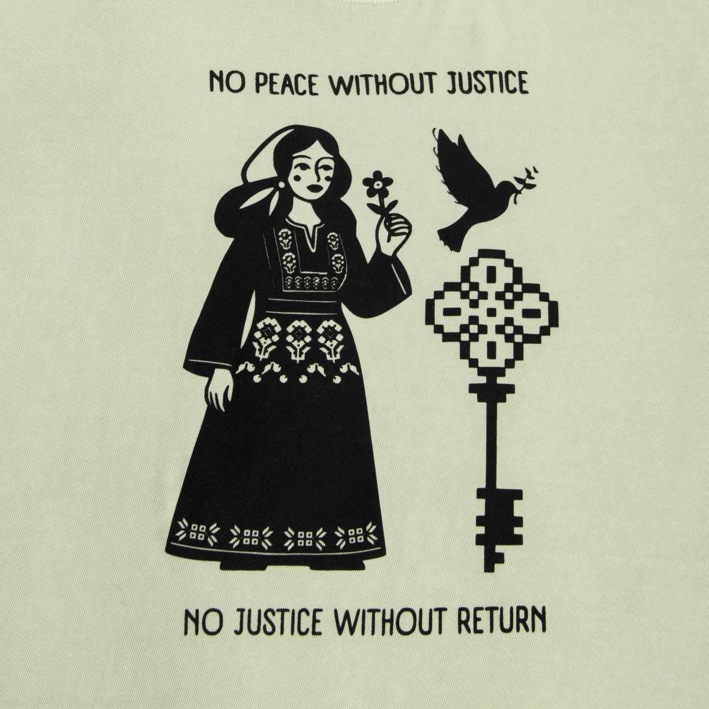 Land Back Heavyweight Tee Wear The Peace Short Sleeves S