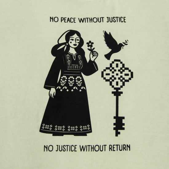 Land Back Heavyweight Tee Wear The Peace Short Sleeves S