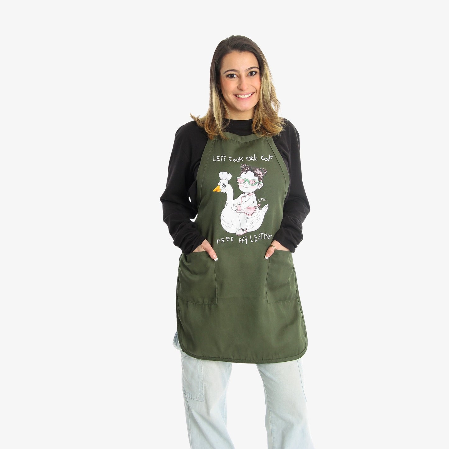Let's Cook Apron (Leen X WTP) Wear The Peace Apron
