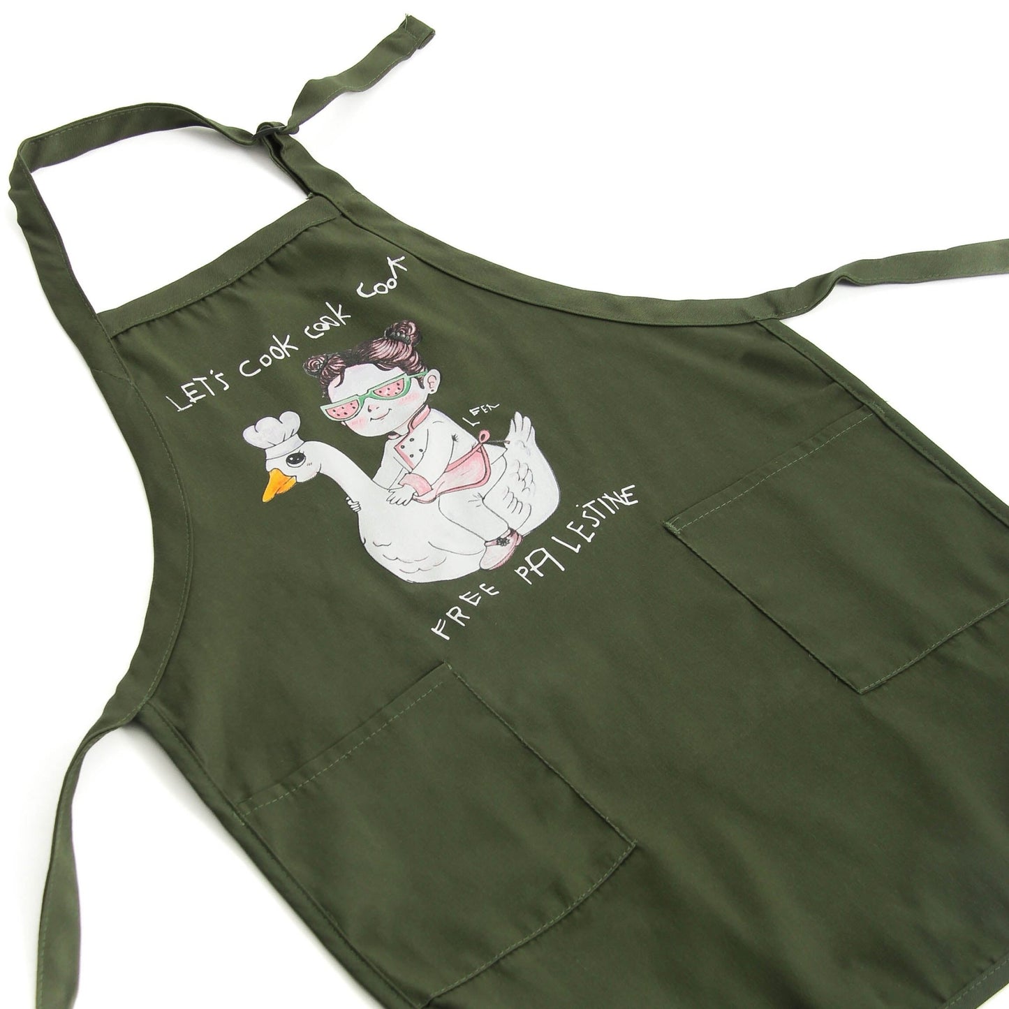 Let's Cook Apron (Leen X WTP) Wear The Peace Apron