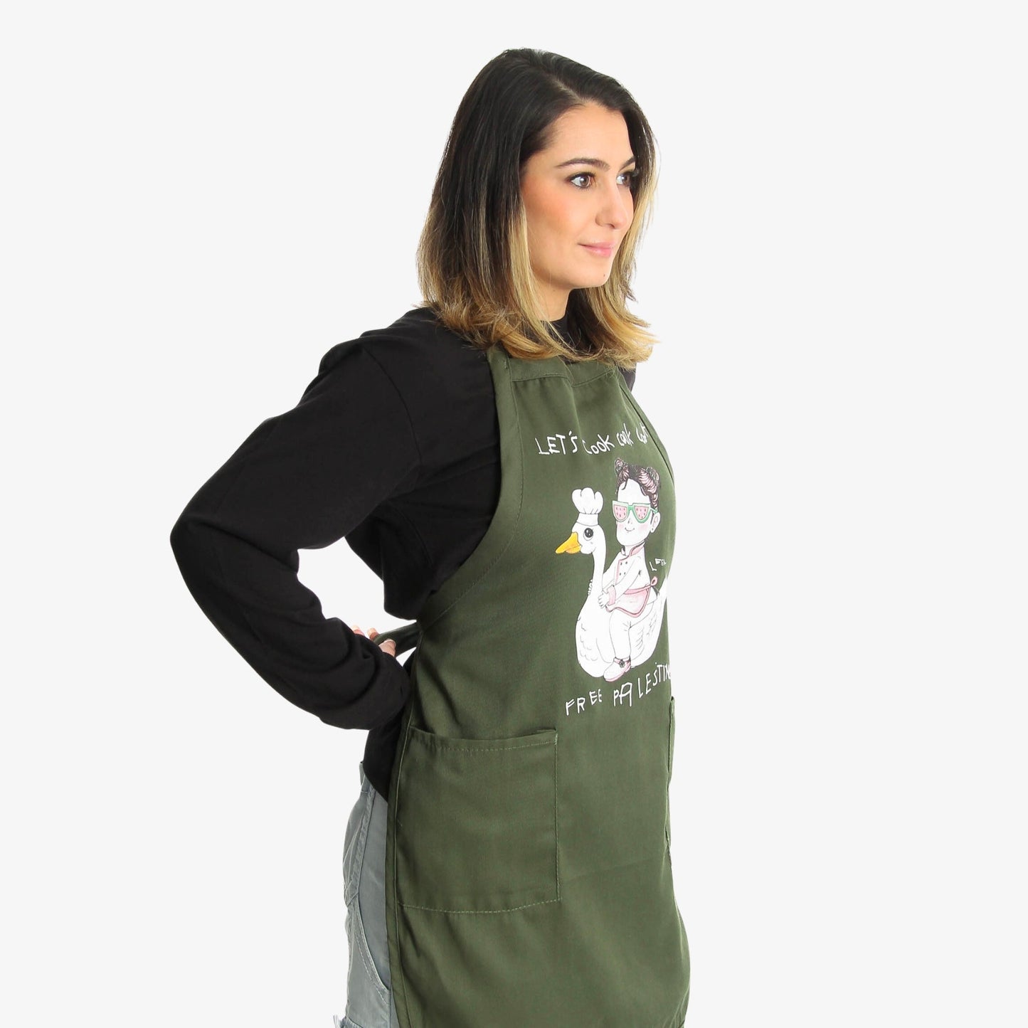 Let's Cook Apron (Leen X WTP) Wear The Peace Apron