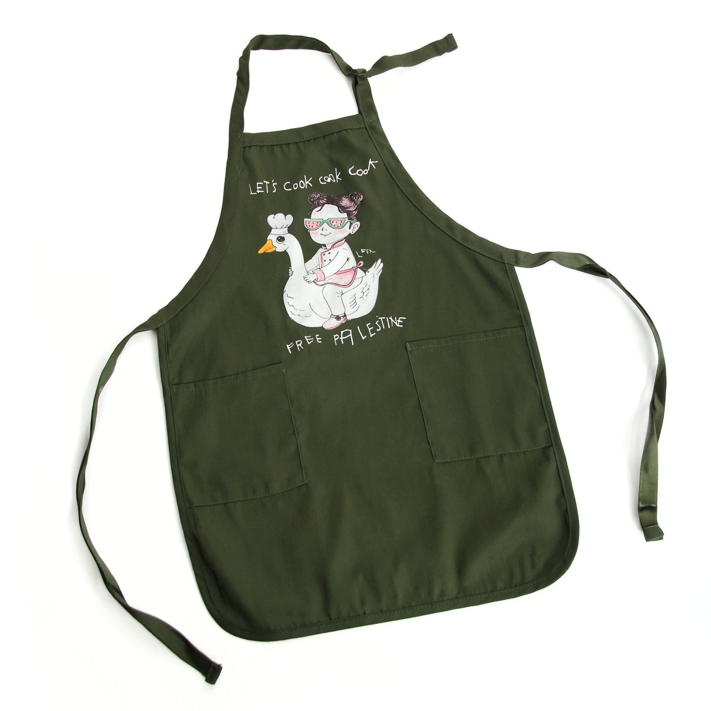 Let's Cook Apron (Leen X WTP) Wear The Peace Apron