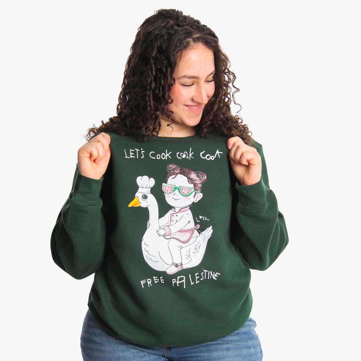 Let's Cook Crewneck (Leen X WTP) Wear The Peace Crewnecks S