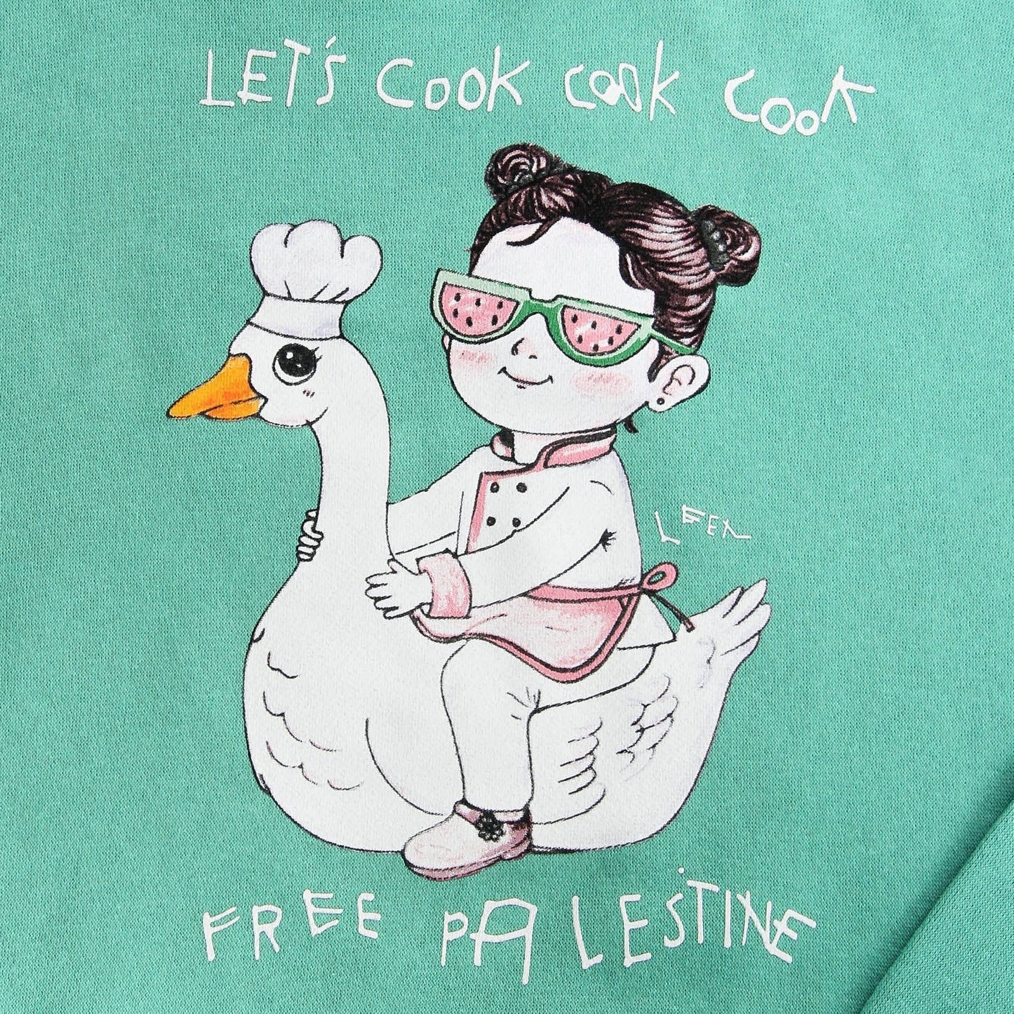 Let's Cook Hoodie (Leen X WTP) Wear The Peace Hoodies S