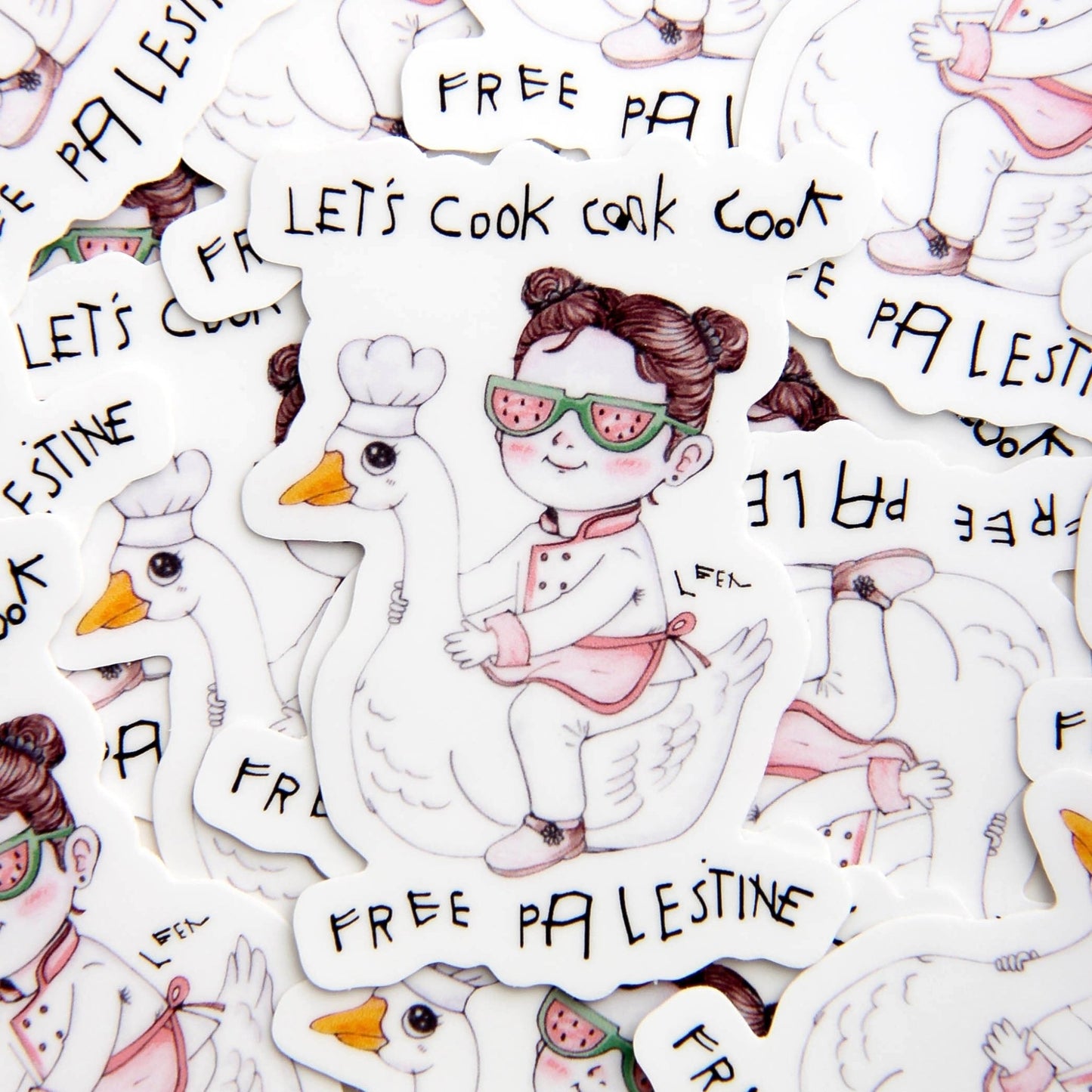 Let's Cook Sticker (Leen X WTP) Wear The Peace Stickers