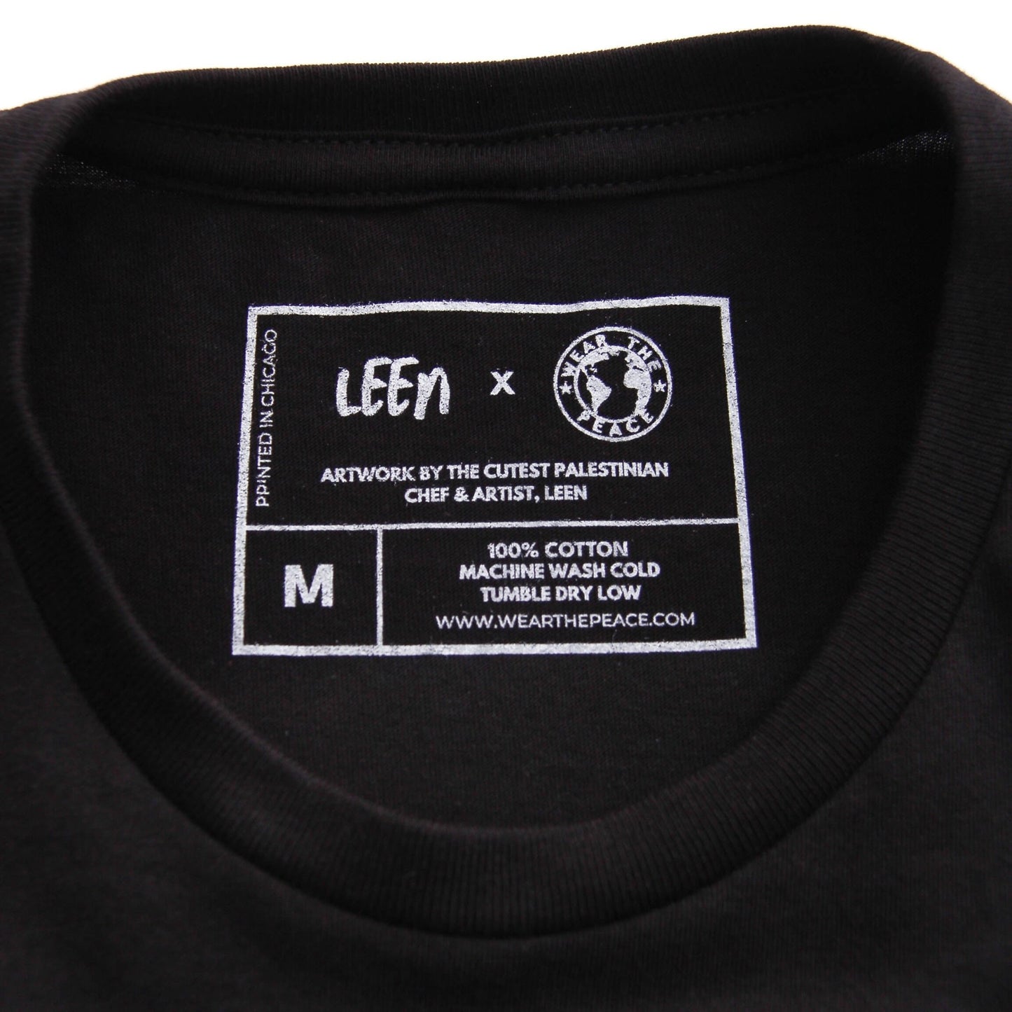 Let's Cook Tee (Leen X WTP) Wear The Peace Short Sleeves Black S