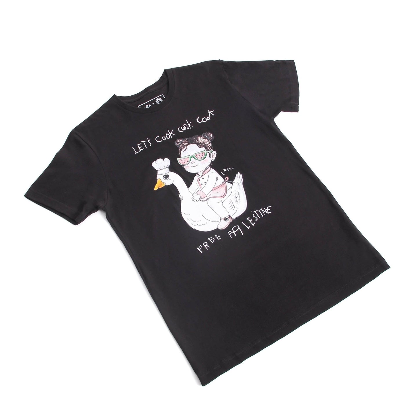 Let's Cook Tee (Leen X WTP) Wear The Peace Short Sleeves Black S