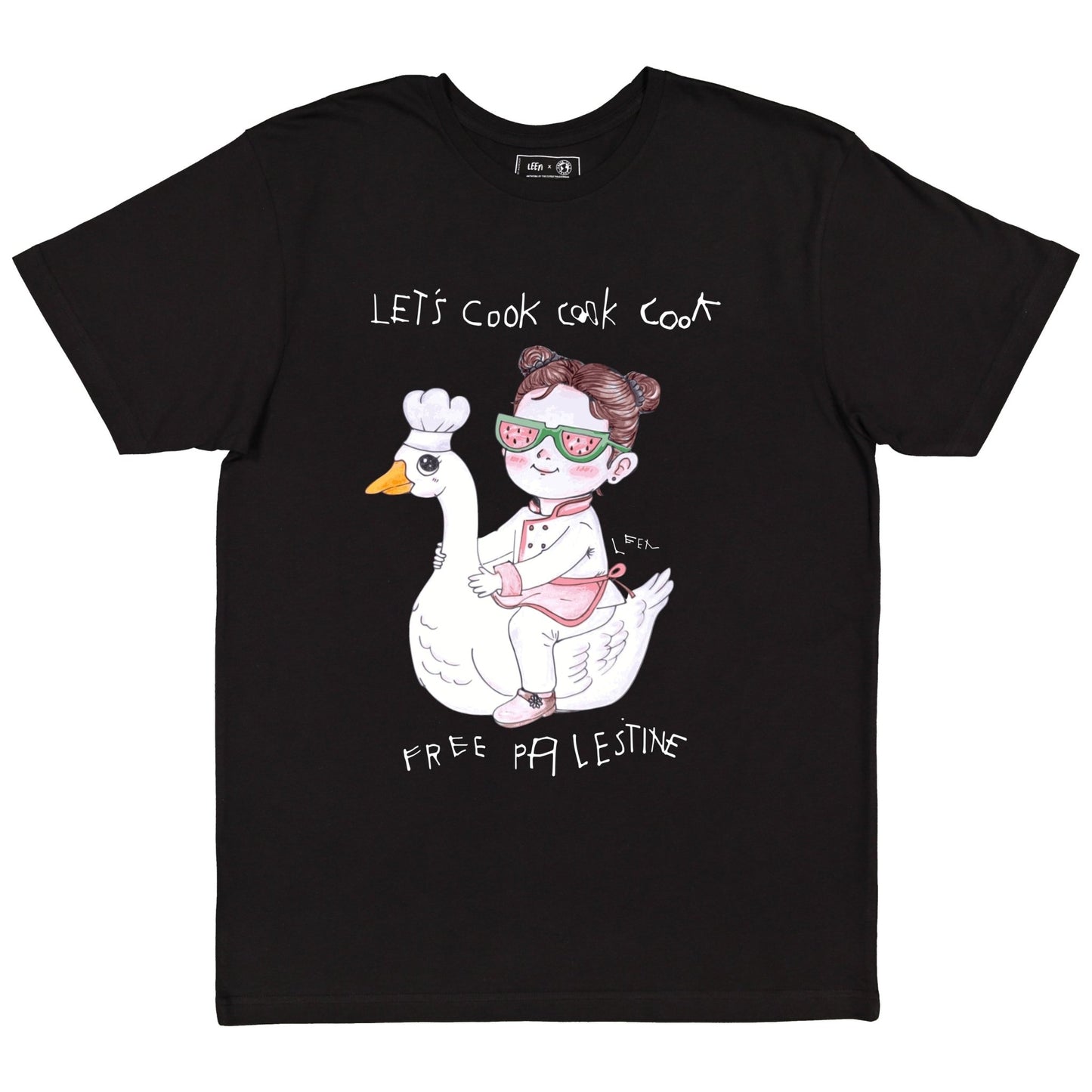 Let's Cook Tee (Leen X WTP) Wear The Peace Short Sleeves Black S