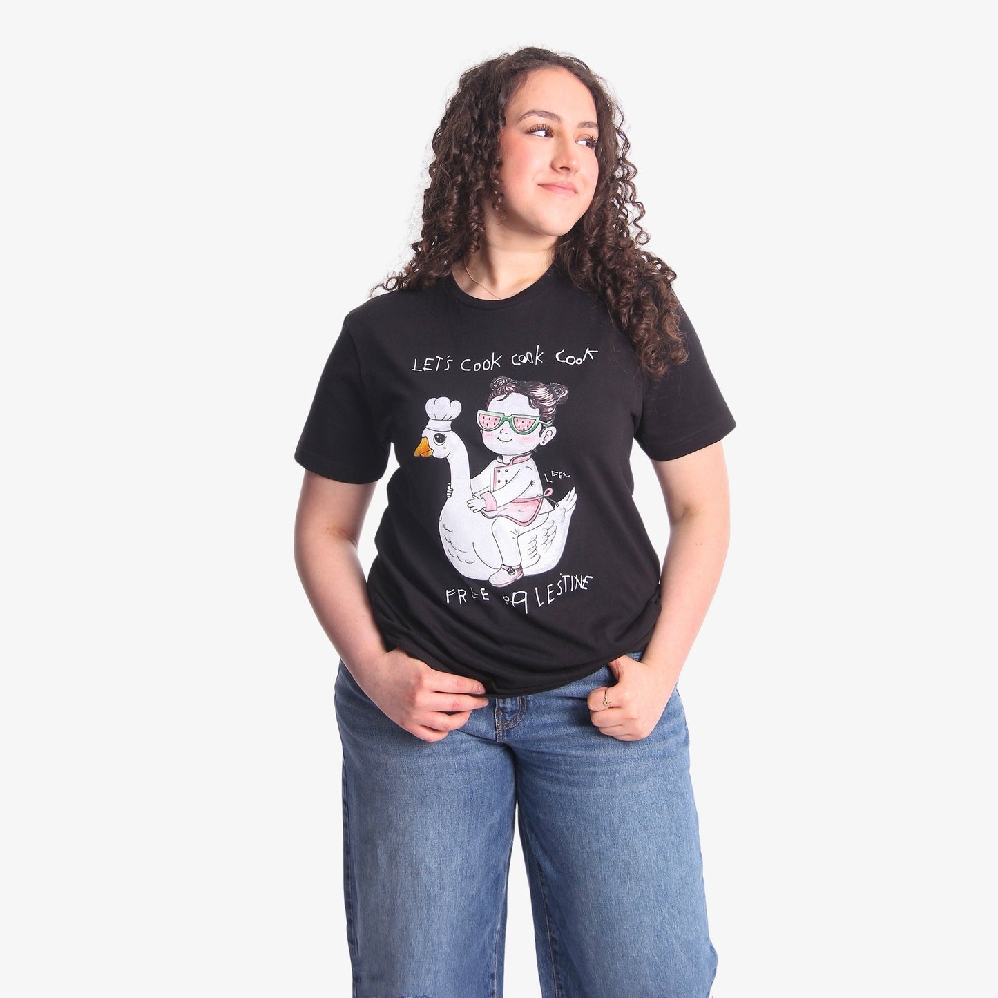 Let's Cook Tee (Leen X WTP) Wear The Peace Short Sleeves Black S