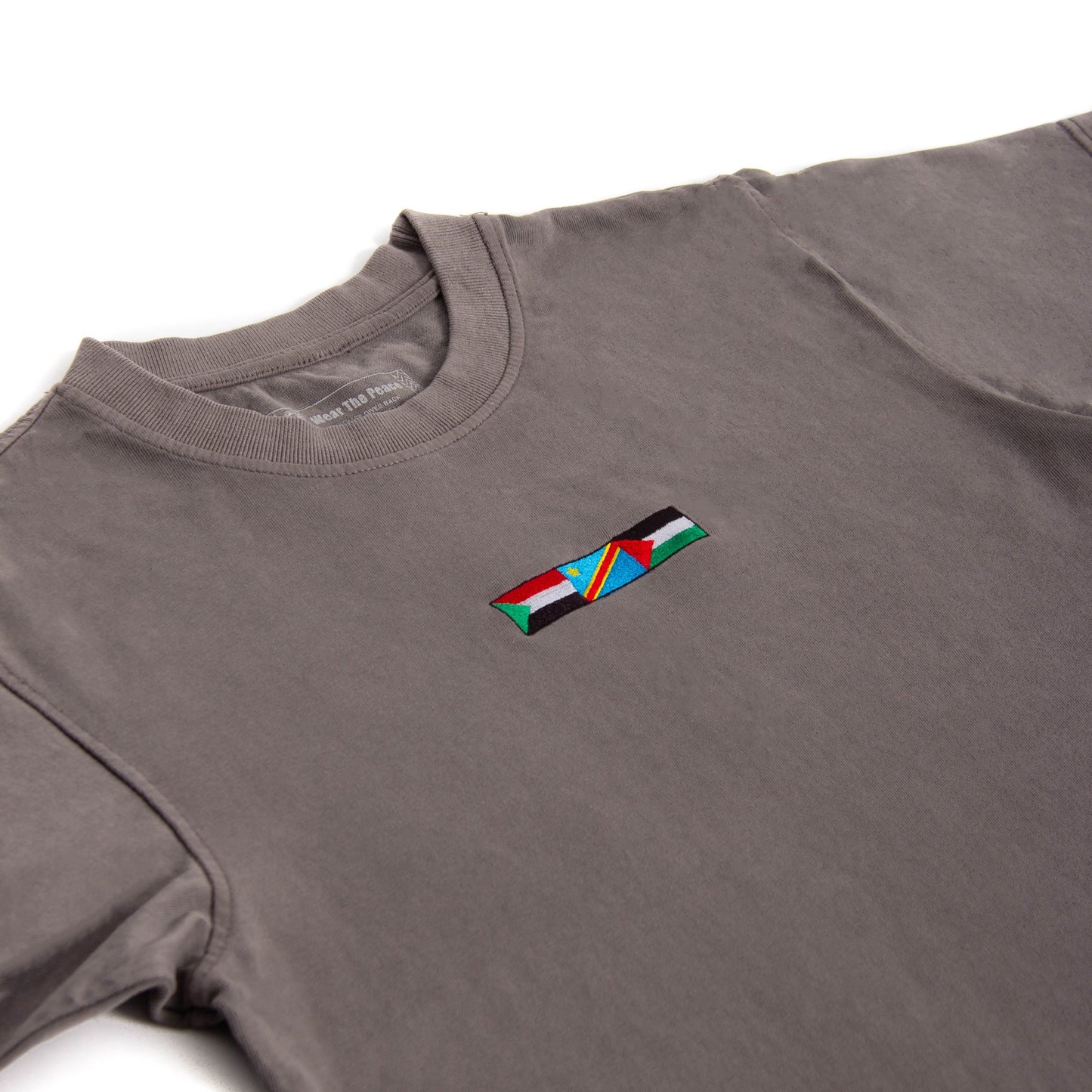 Liberation Embroidered Heavyweight Tee Wear The Peace Short Sleeves S