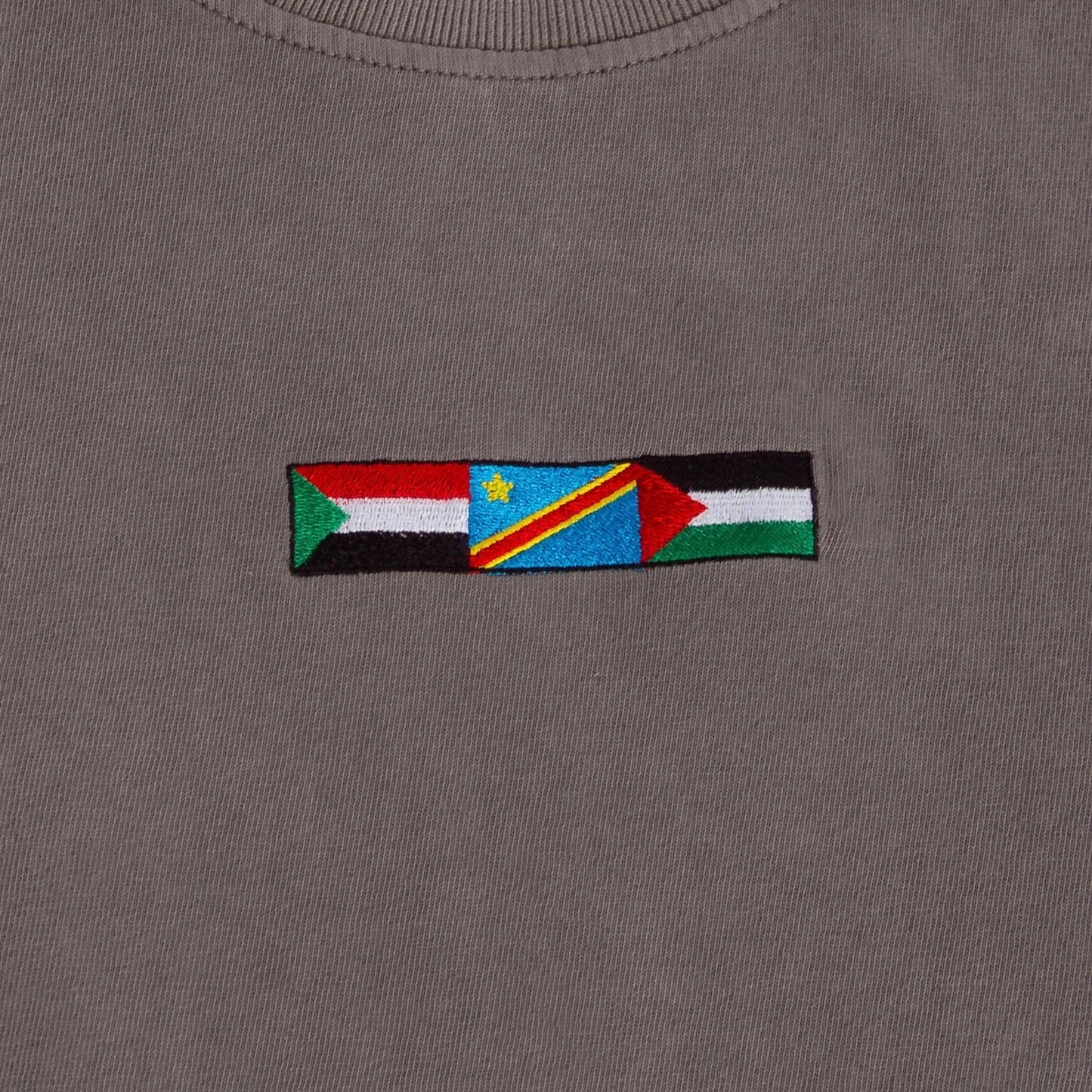 Liberation Embroidered Heavyweight Tee Wear The Peace Short Sleeves S