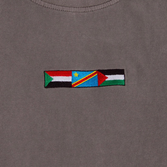 Liberation Embroidered Heavyweight Tee Wear The Peace Short Sleeves S