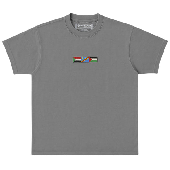 Liberation Embroidered Heavyweight Tee Wear The Peace Short Sleeves S