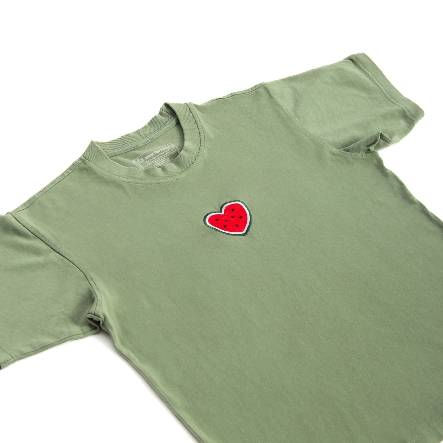 Melon Heart Embroidered Heavyweight Tee Wear The Peace Short Sleeves S