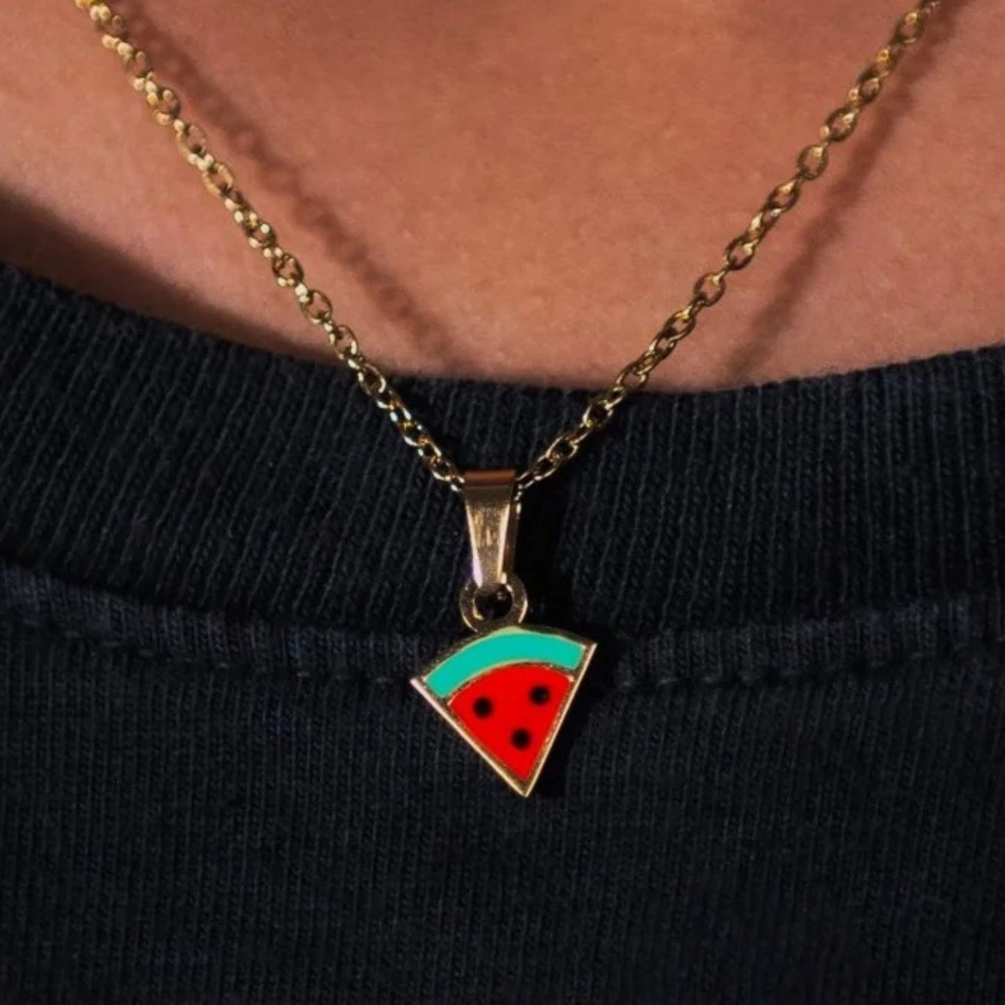 Melon Necklace Wear The Peace Necklaces Gold