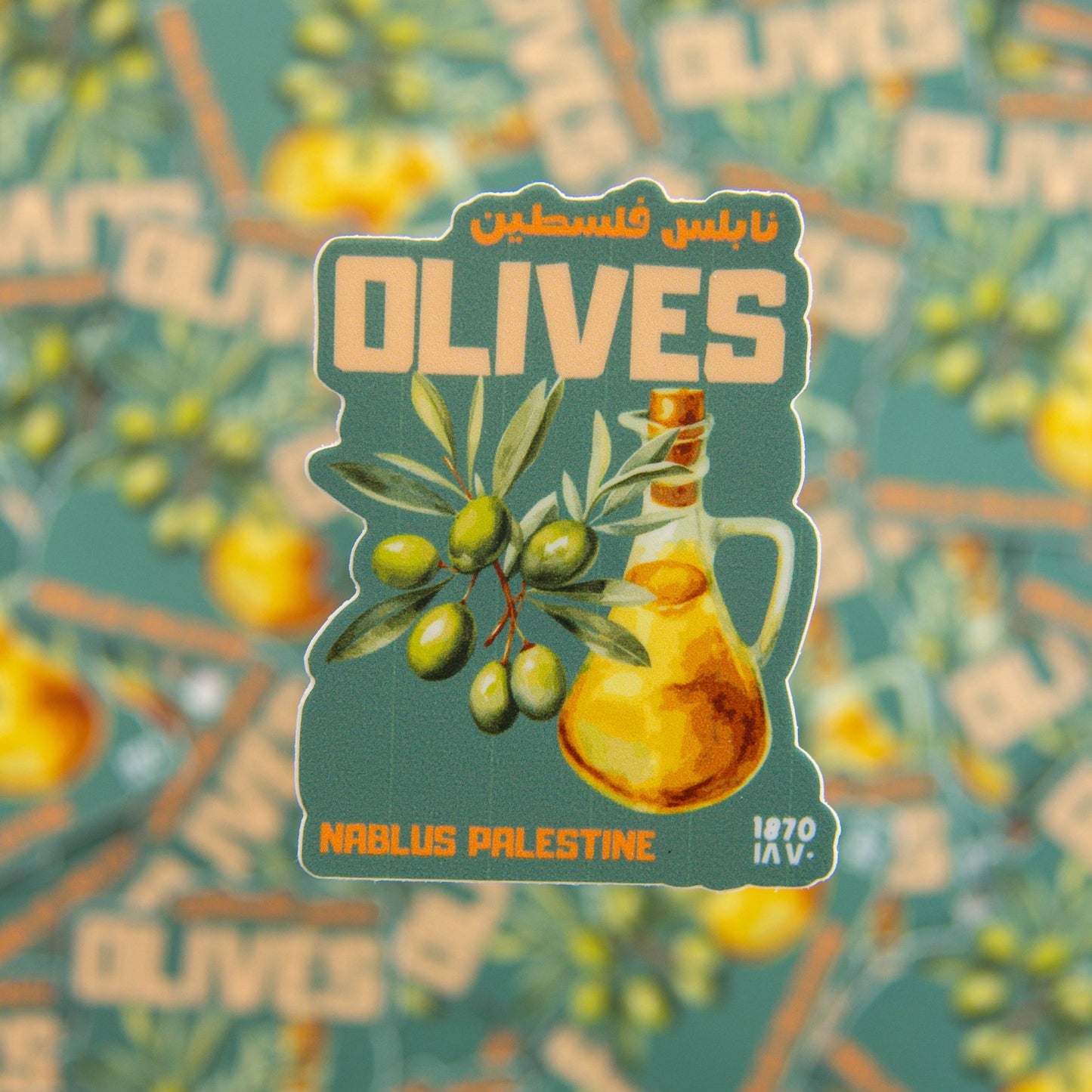 Nablus' Olives Sticker Wear The Peace Stickers