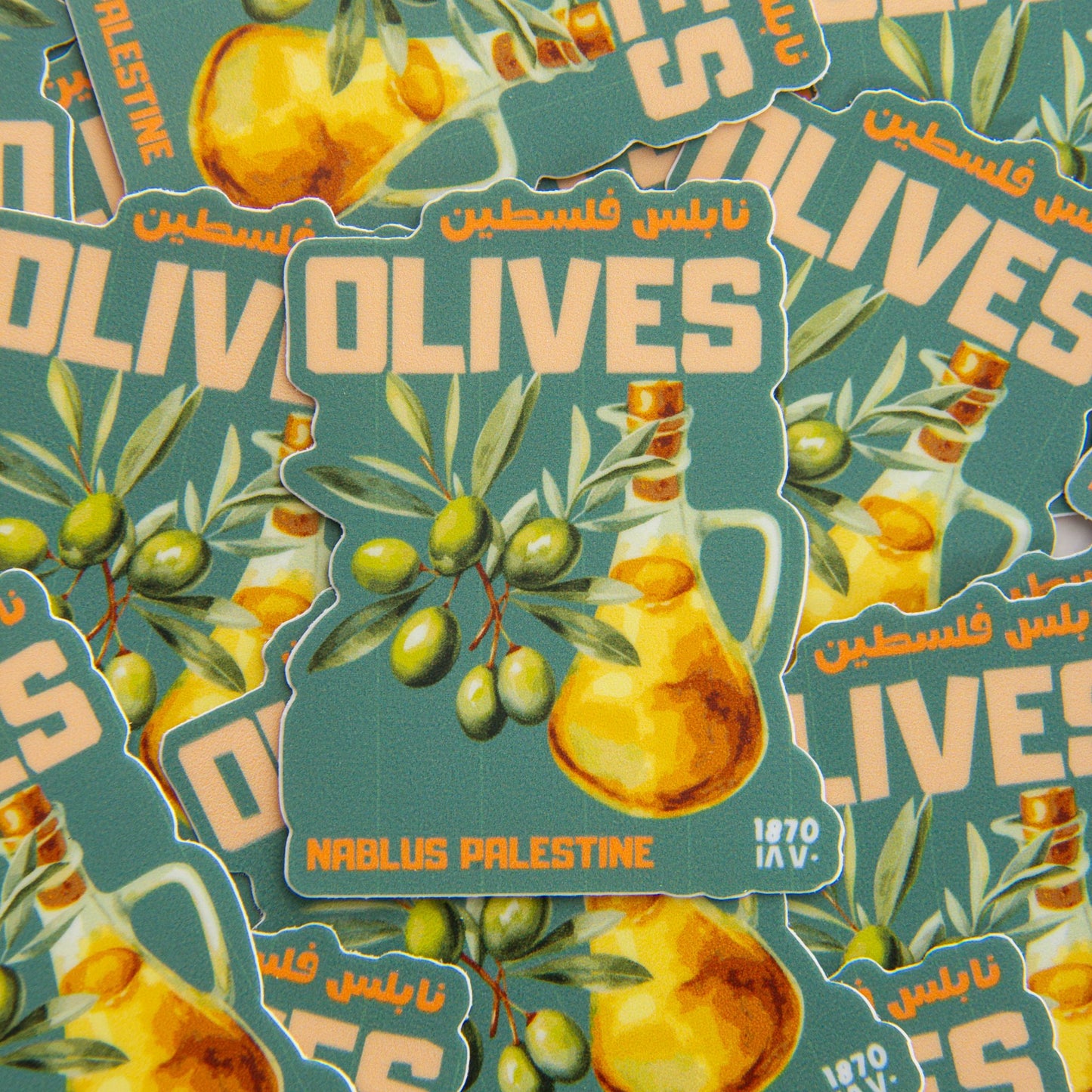 Nablus' Olives Sticker Wear The Peace Stickers