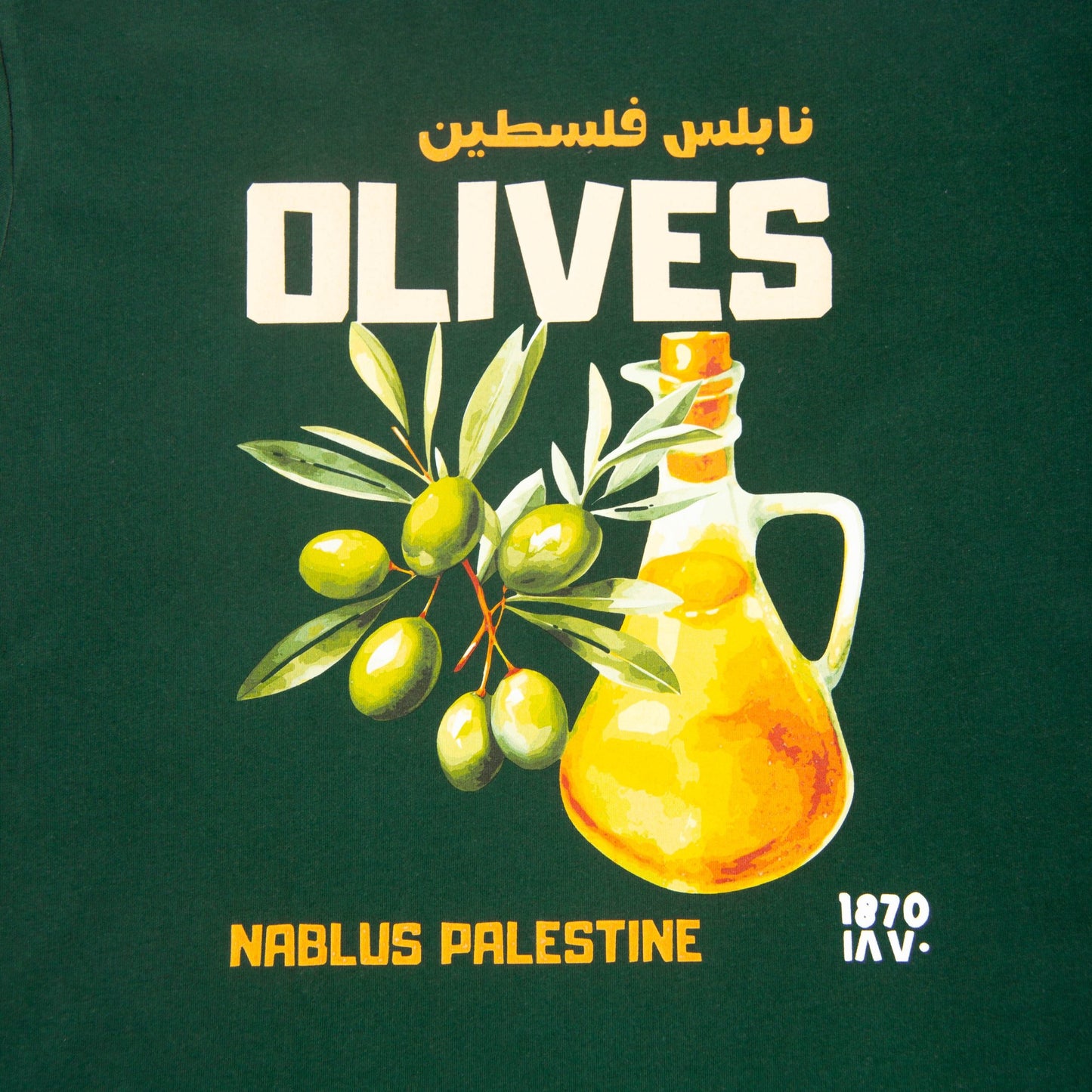 Nablus' Olives Tee Wear The Peace Short Sleeves M