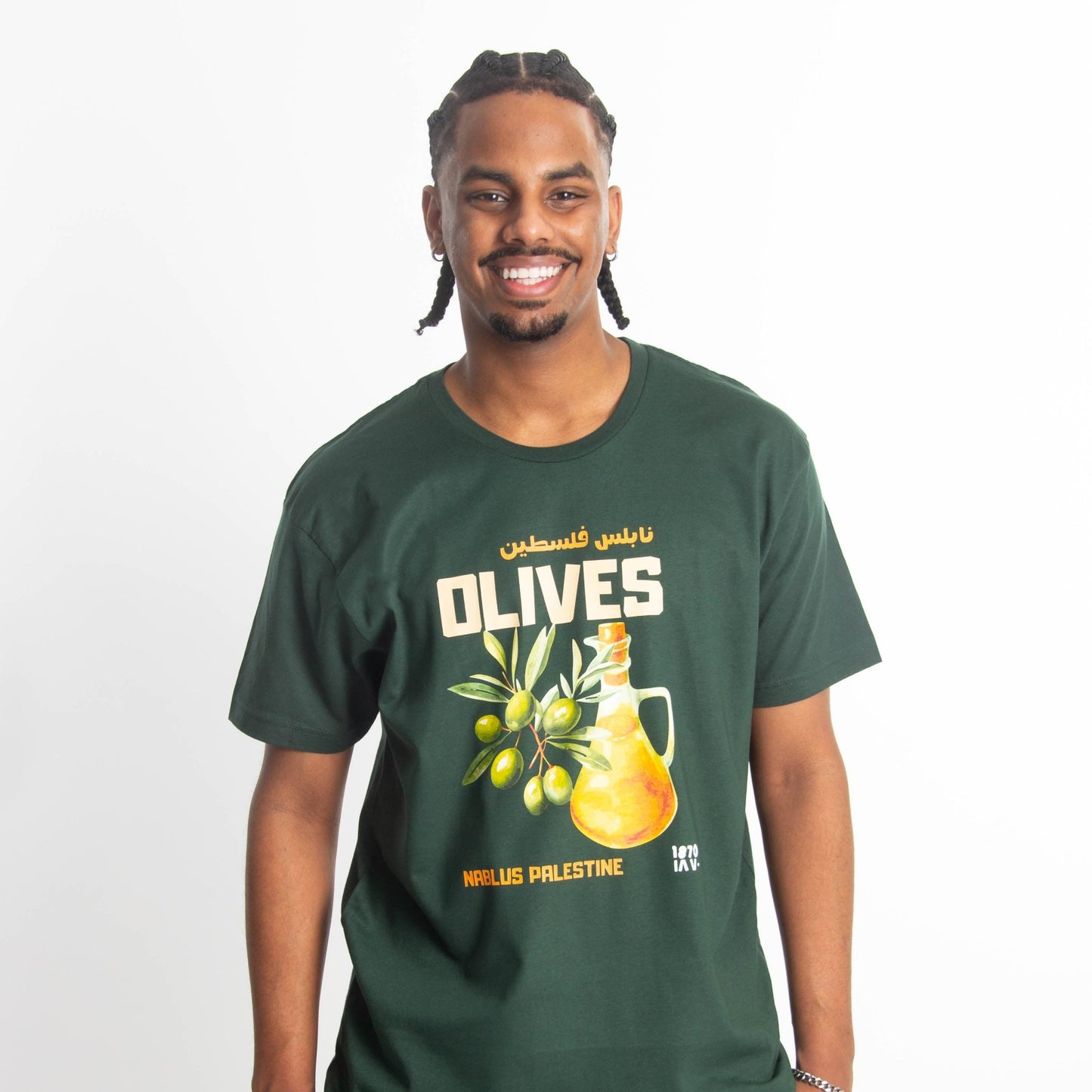 Nablus' Olives Tee Wear The Peace Short Sleeves M