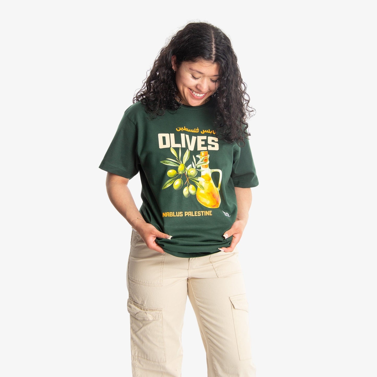 Nablus' Olives Tee Wear The Peace Short Sleeves M