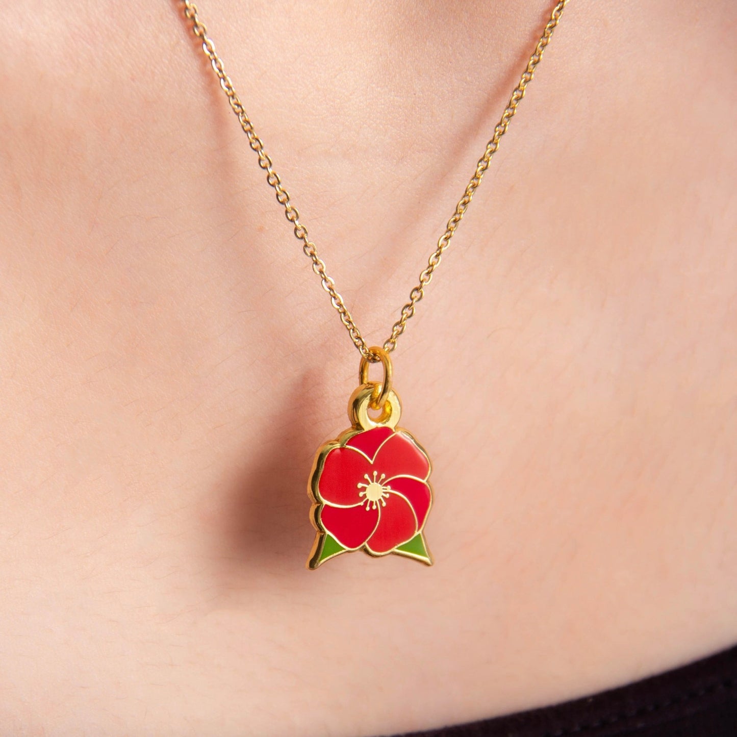 National Poppy Necklace Wear The Peace Necklaces