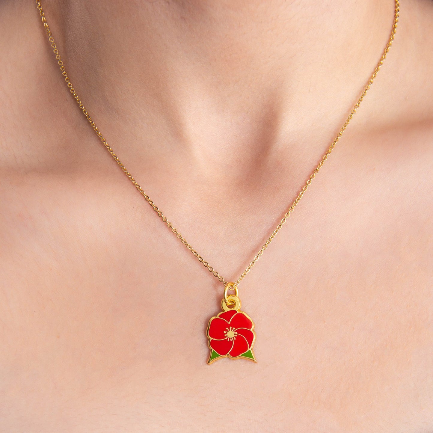 National Poppy Necklace Wear The Peace Necklaces