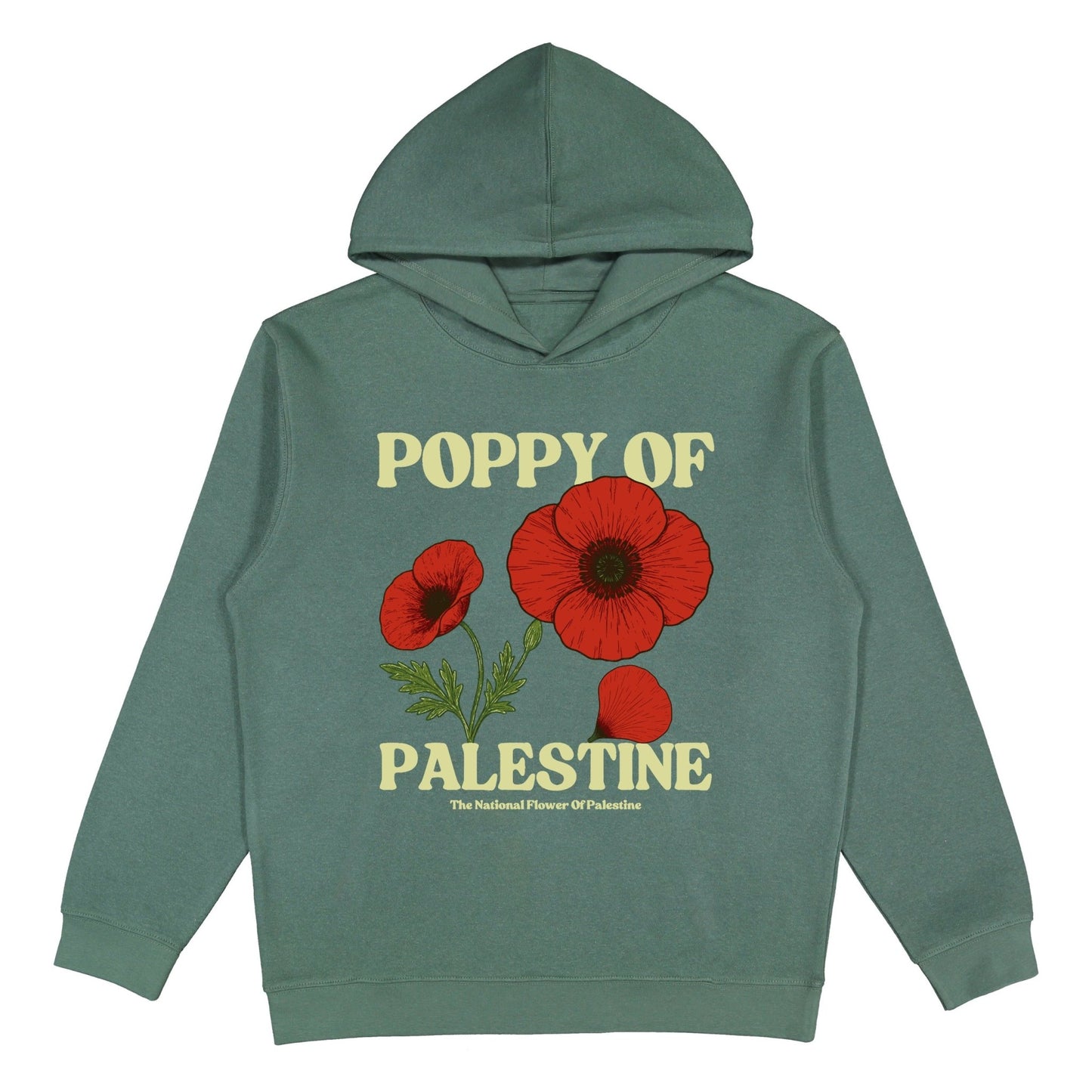National Poppy Side - Pocket Hoodie Wear The Peace Hoodies S