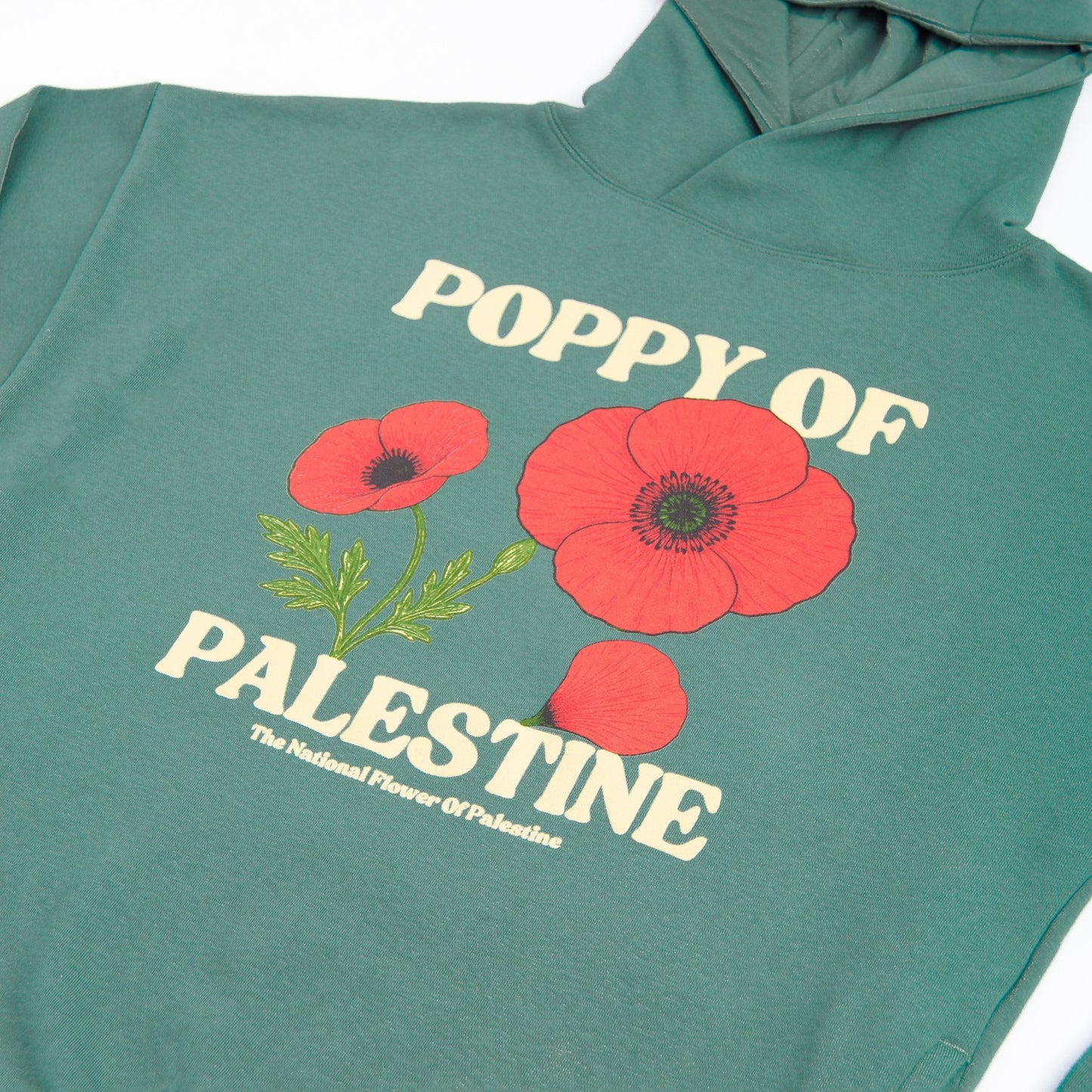National Poppy Side - Pocket Hoodie Wear The Peace Hoodies S