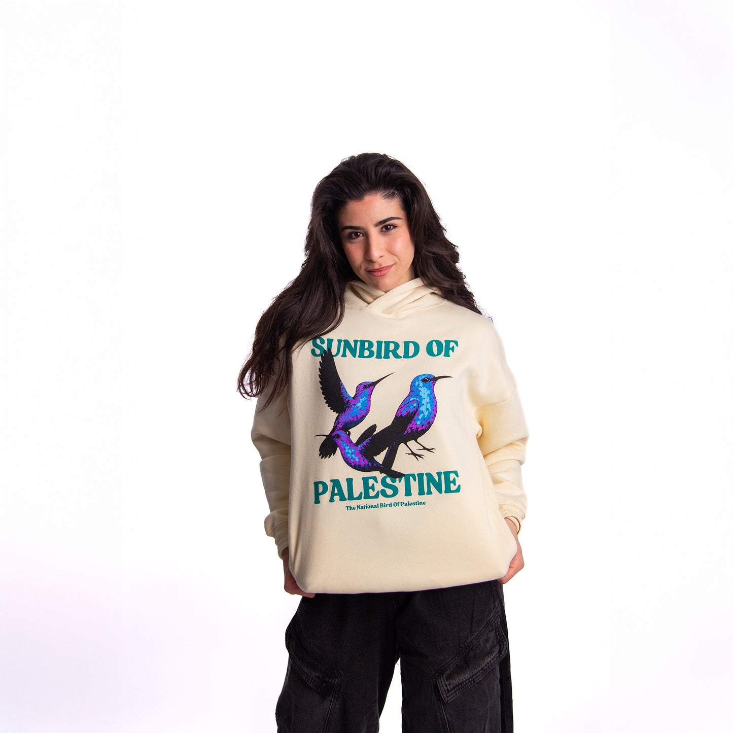 National Sunbird Side - Pocket Hoodie Wear The Peace Hoodies S