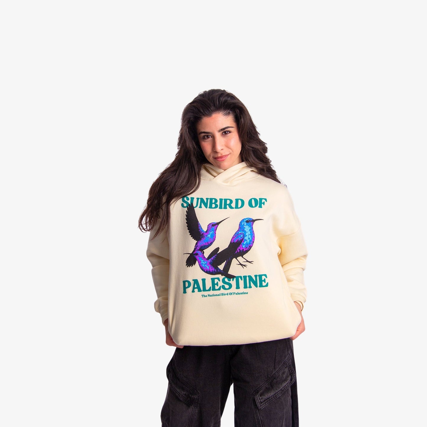 National Sunbird Side - Pocket Hoodie Wear The Peace Hoodies S