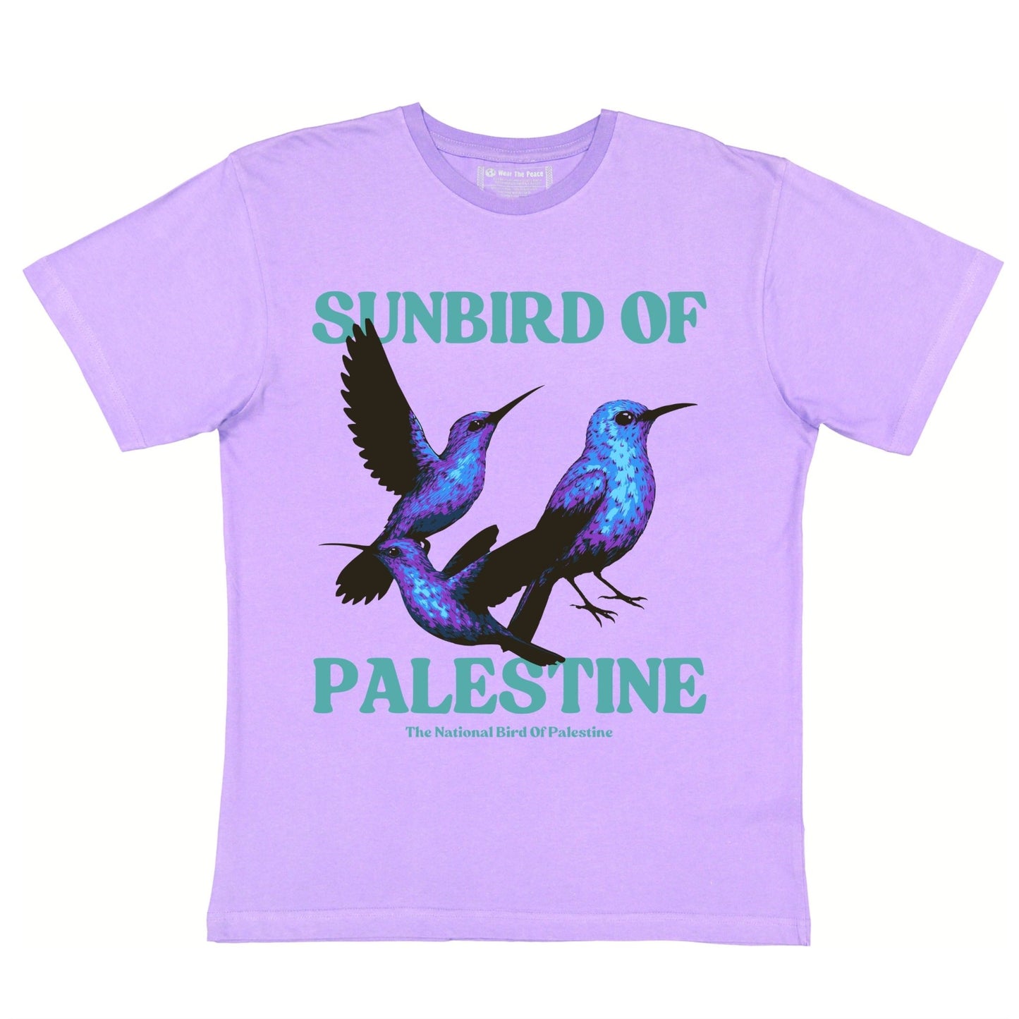 National Sunbird Tee Wear The Peace Short Sleeves Lavender S