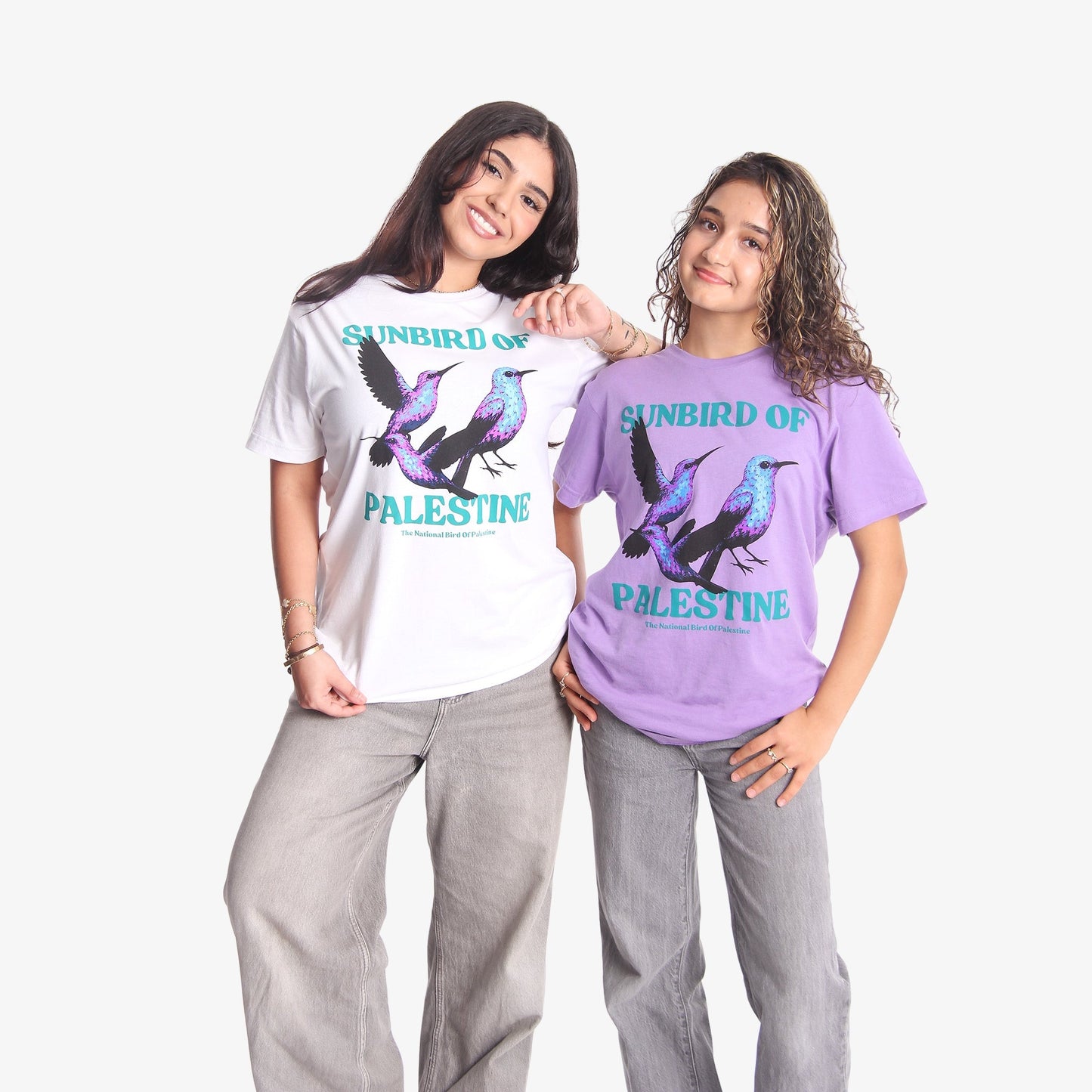 National Sunbird Tee Wear The Peace Short Sleeves Lavender S