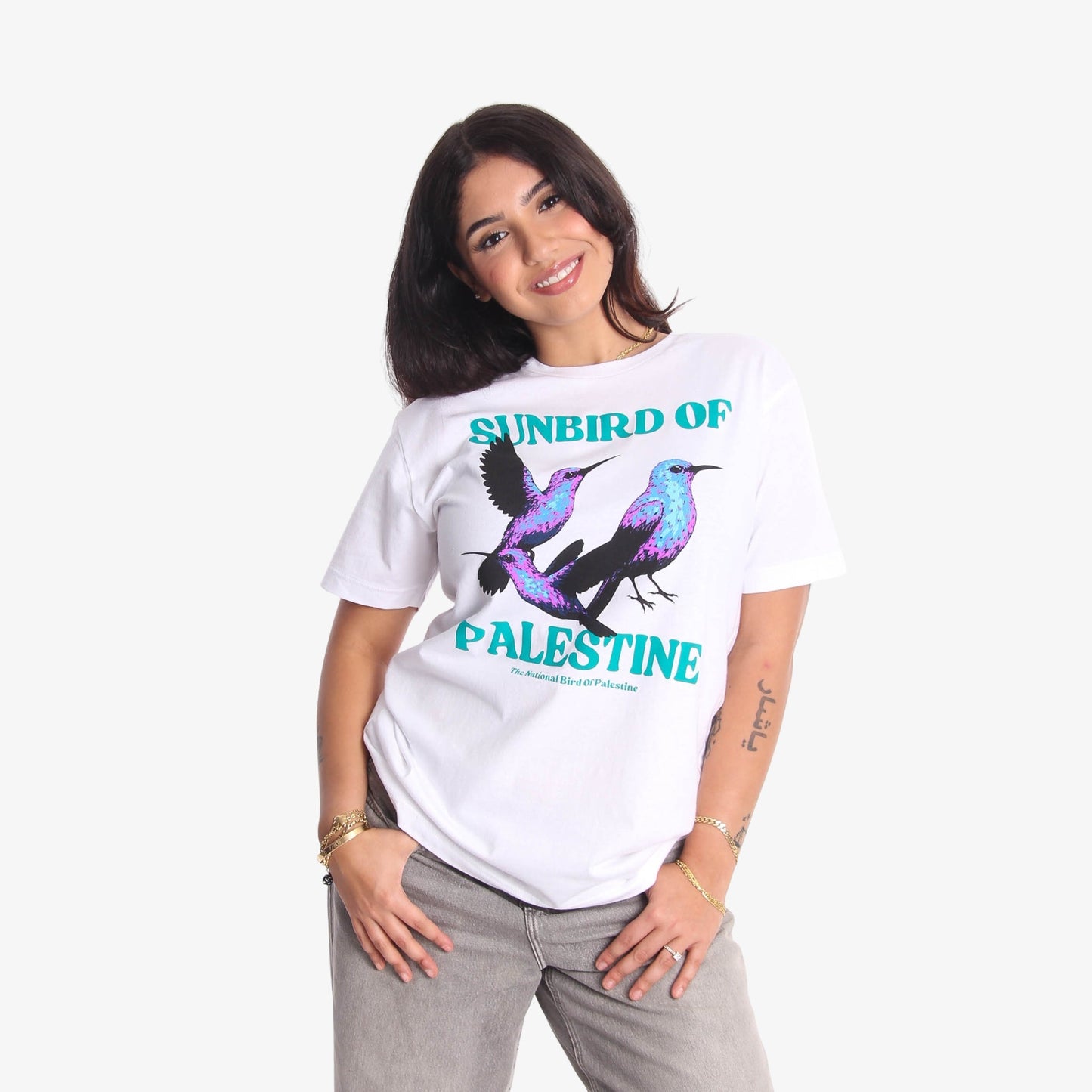 National Sunbird Tee Wear The Peace Short Sleeves S