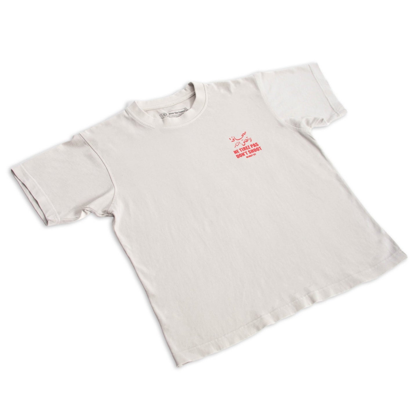 Ne Tirez Pas Heavyweight Tee Wear The Peace Short Sleeves S