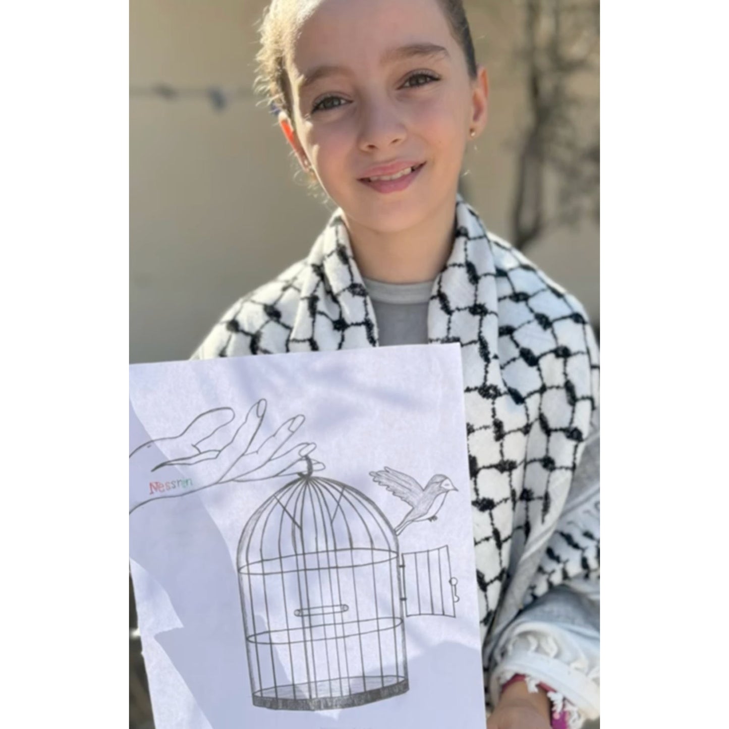 Nesreen Art Hoodie Wear The Peace Hoodies S