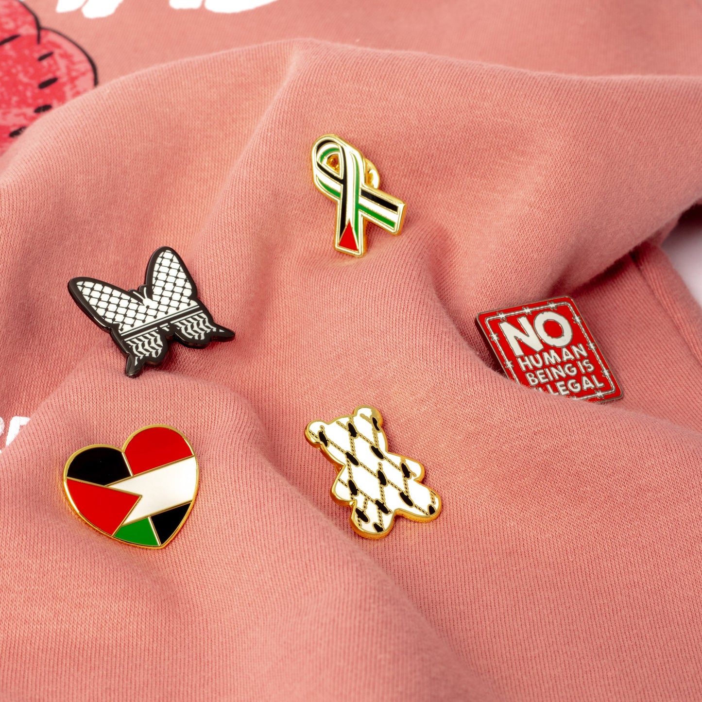 No Human Is Illegal Pin Wear The Peace Pin
