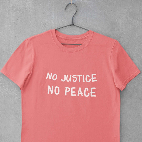 No Justice No Peace Tee Wear The Peace Short Sleeves S