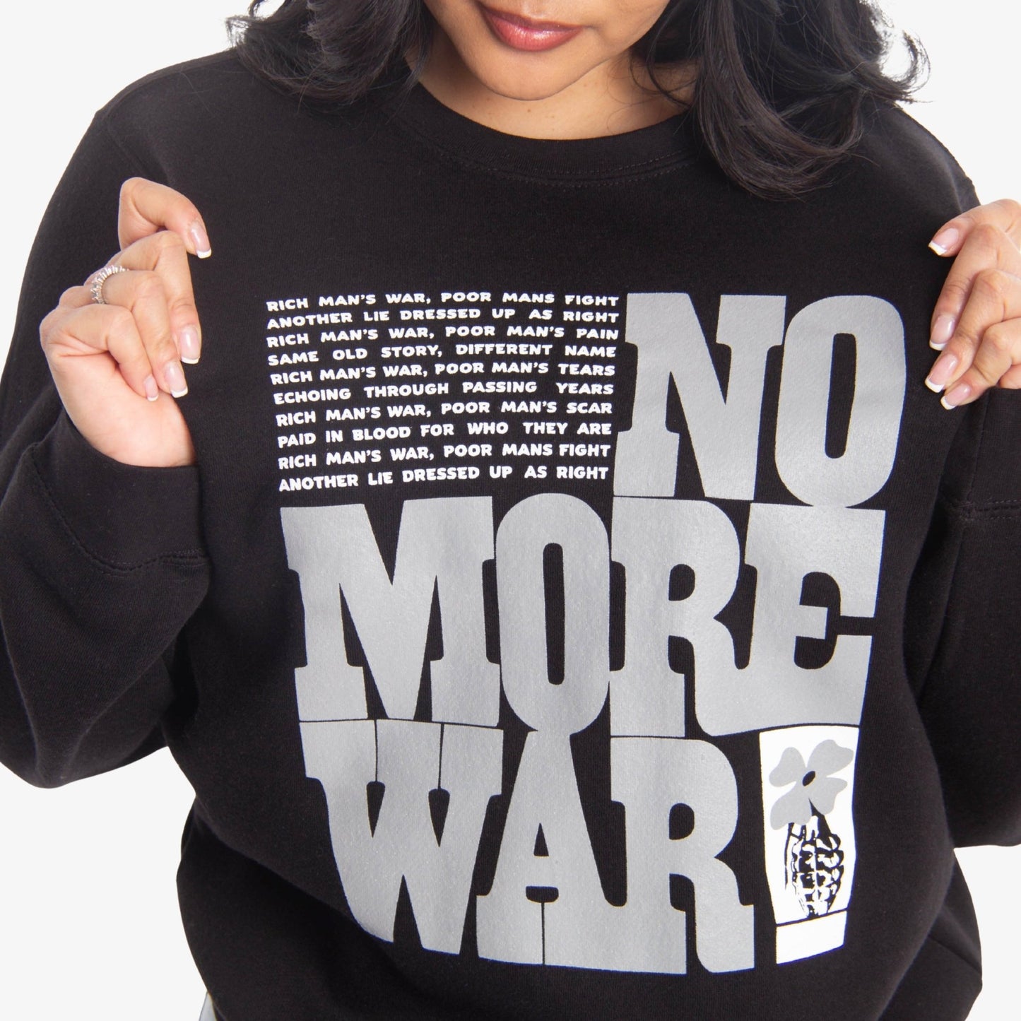 No More War Crewneck Wear The Peace Crewnecks S