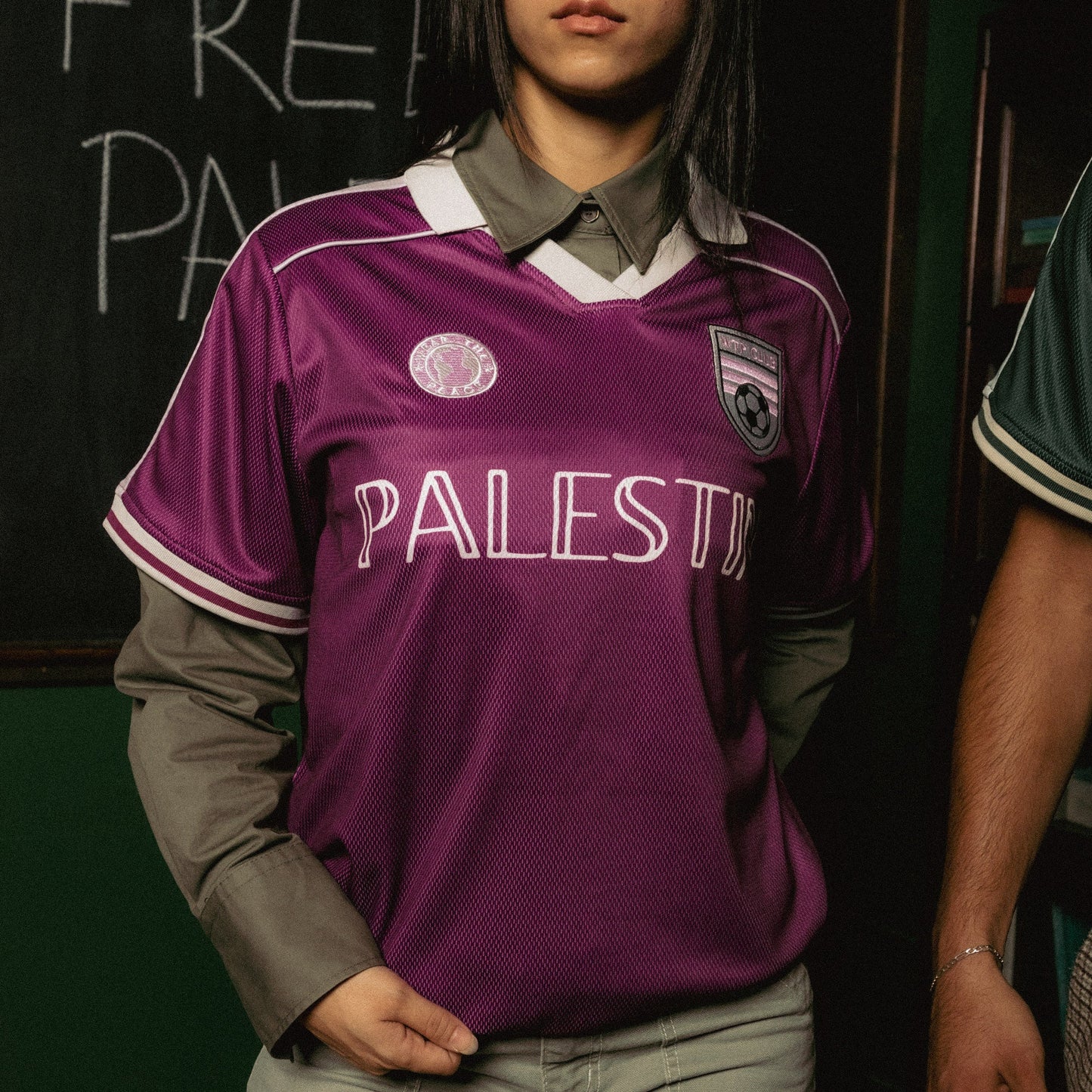 Palestine Away Jersey (Preorder: Ships 9/15) Wear The Peace Short Sleeves S