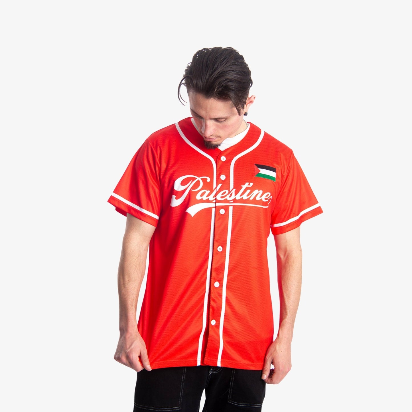 Palestine Baseball Alternate Kit Wear The Peace Short Sleeves S